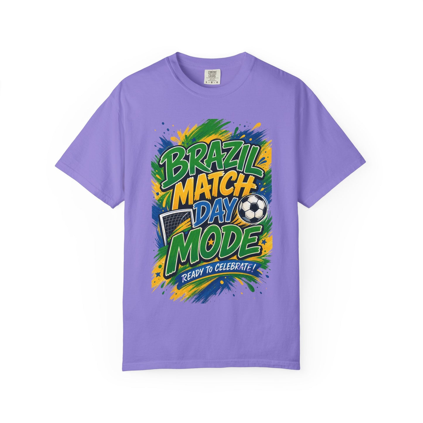 Brazil Match Day Mode T-Shirt — Soccer Fan Game Day Tee