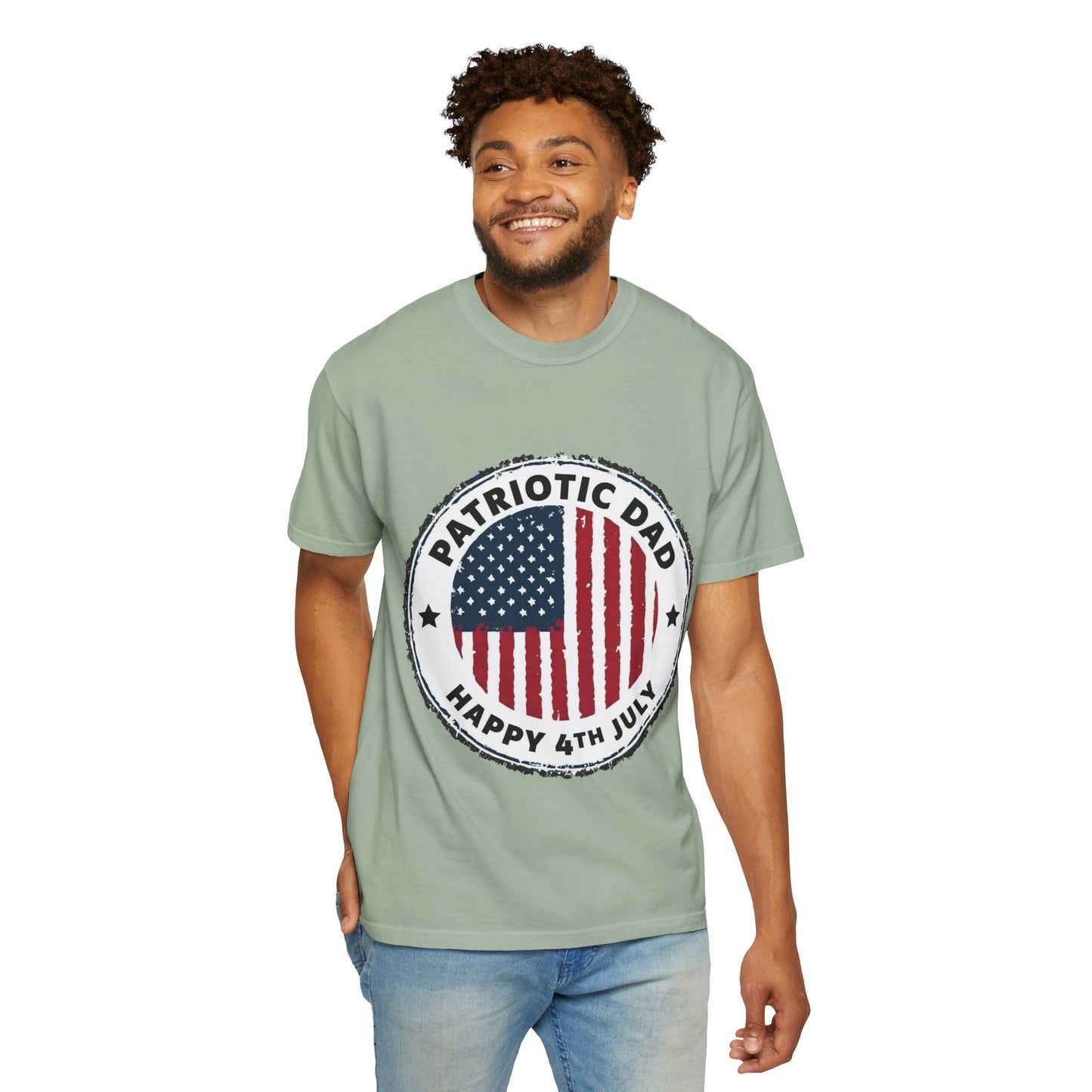 Patriotic Dad T-Shirt — Happy 4th of July American Flag Tee