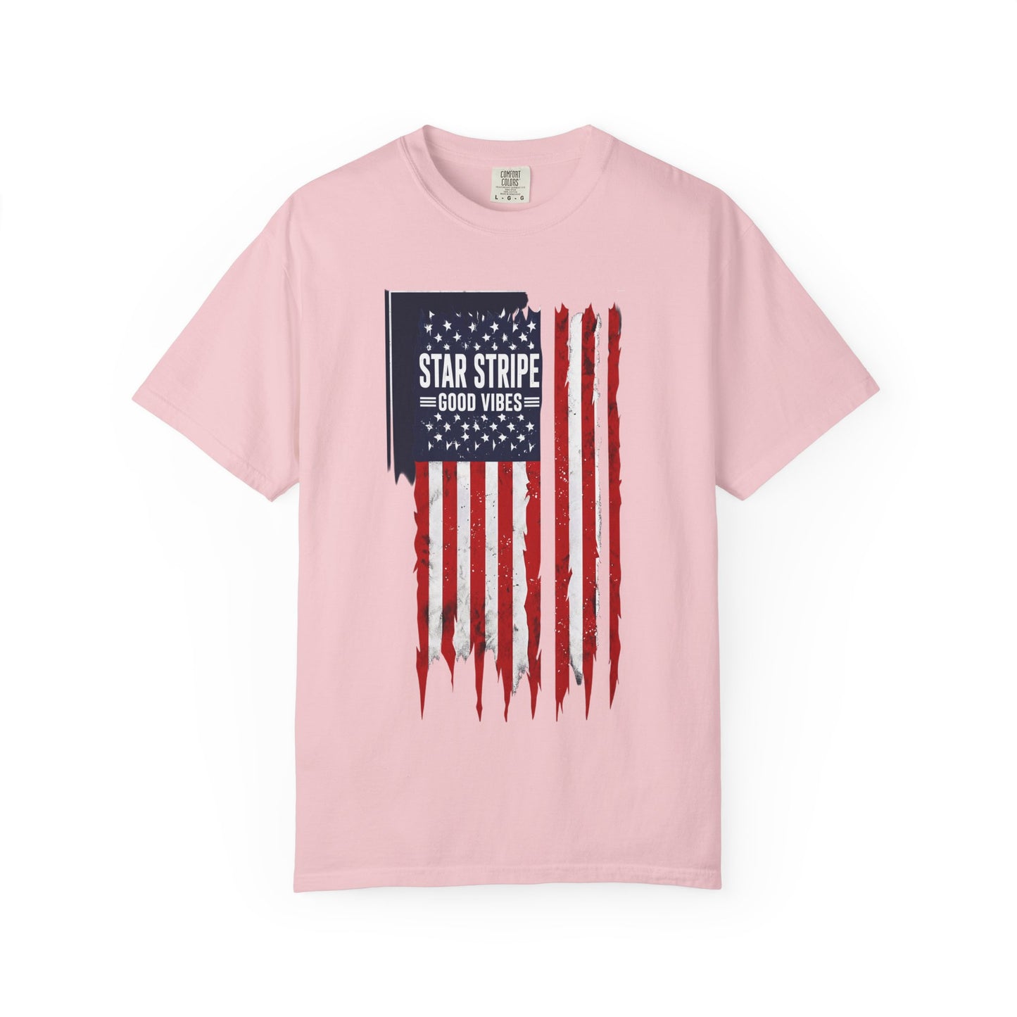 Patriotic "Star Stripe Good Vibes" T-Shirt