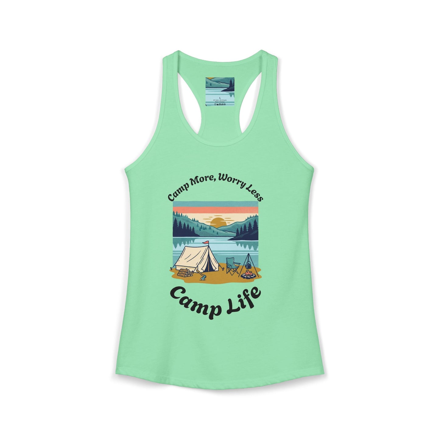 Women's "Camp Life" Ideal Racerback Tank