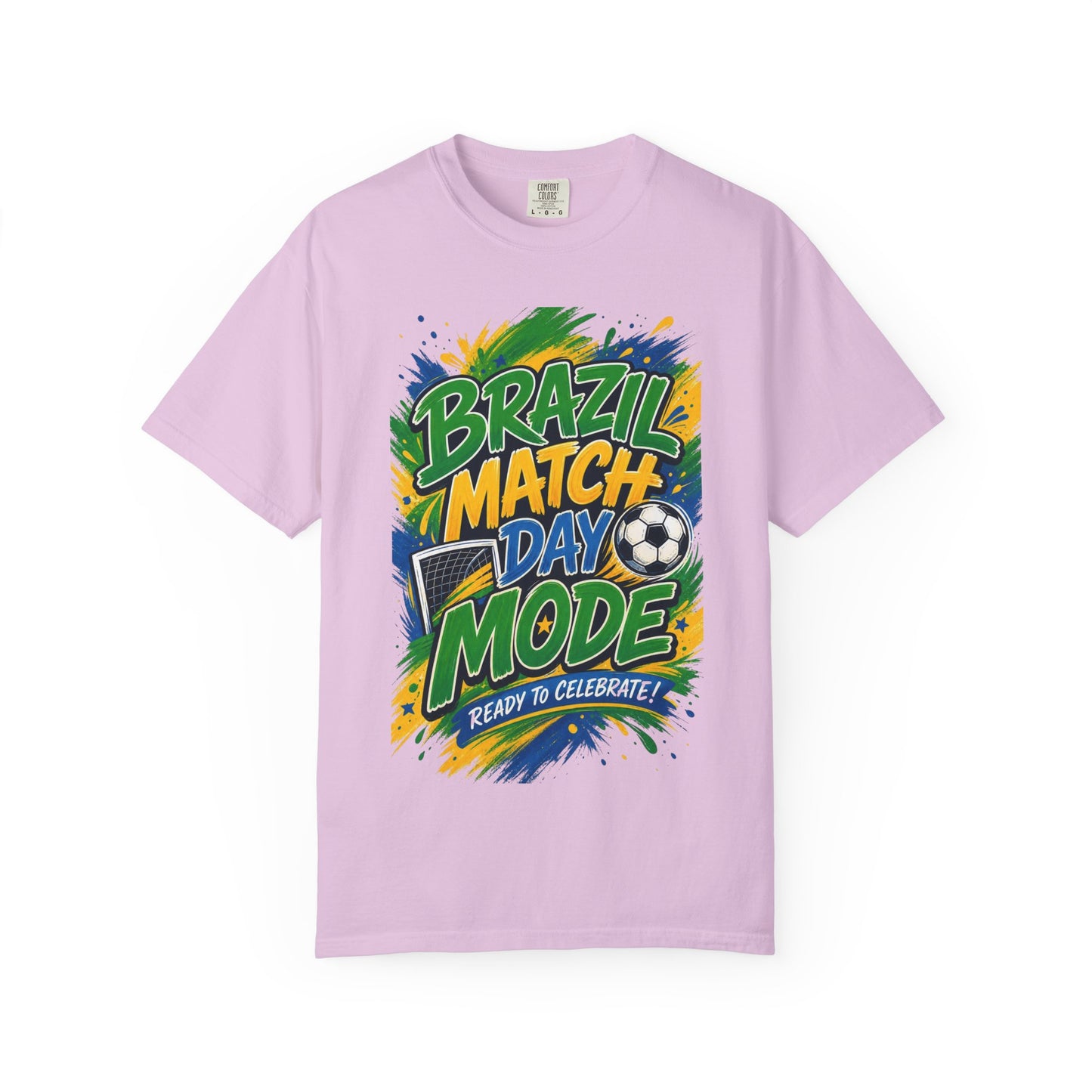 Brazil Match Day Mode T-Shirt — Soccer Fan Game Day Tee