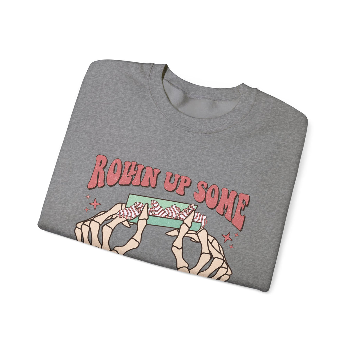 Christmas Spirit Sweatshirt — "Rollin Up Some Christmas Spirit" Holiday Crewneck