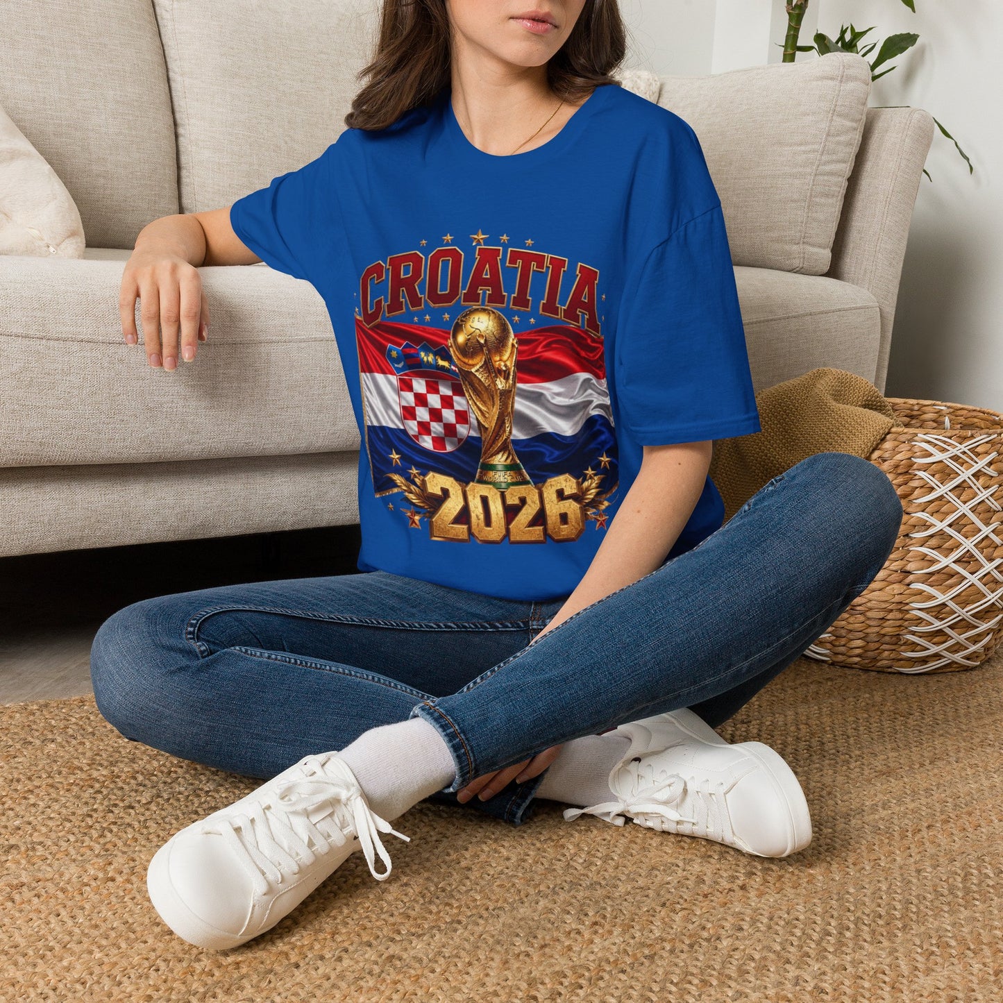 Croatia 2026 World Cup T-Shirt – FIFA Trophy Football Fan Tee