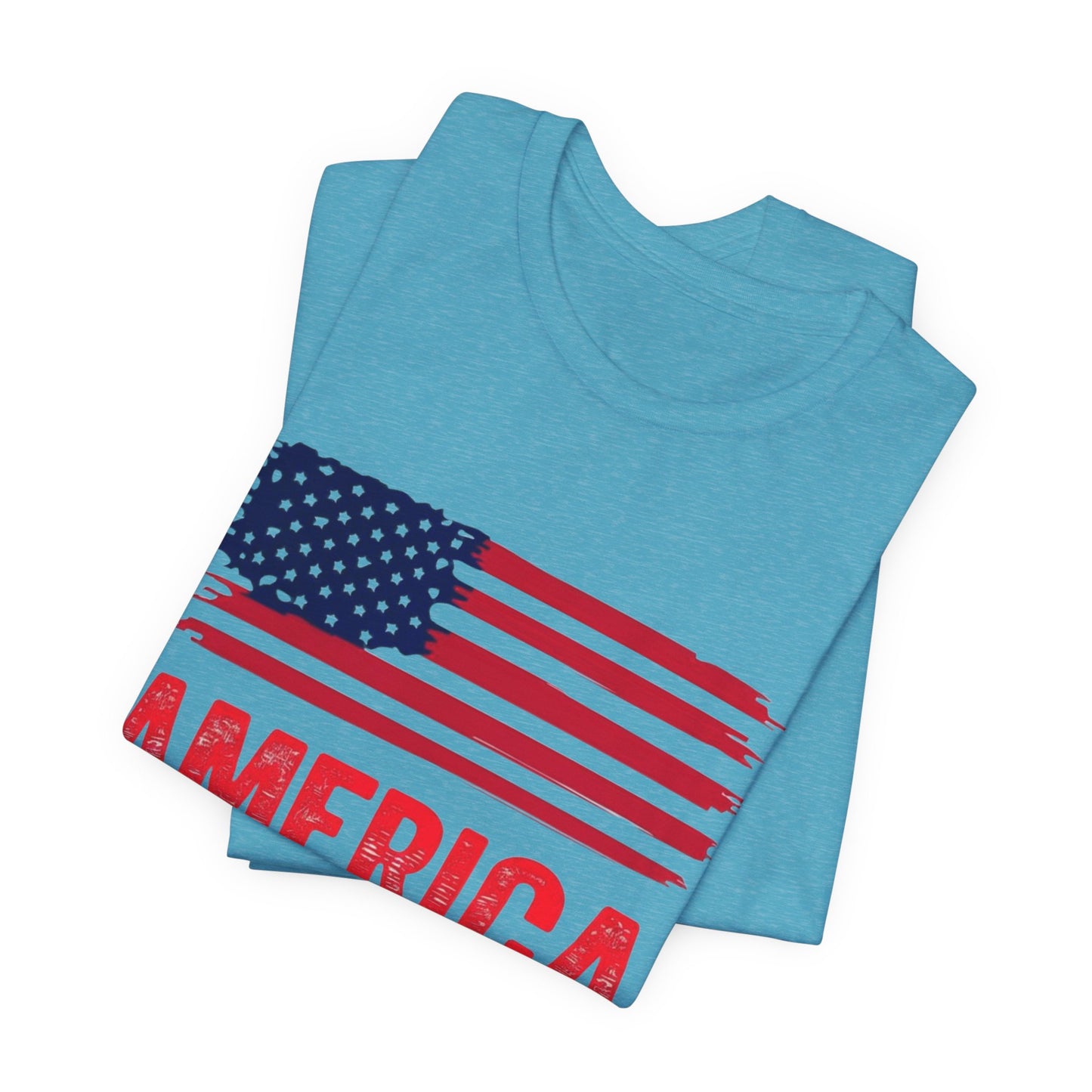 America Babe T-Shirt — Patriotic 4th of July Flag Tee