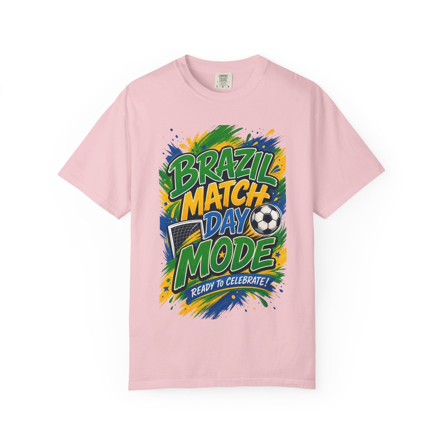 Brazil Match Day Mode T-Shirt — Soccer Fan Game Day Tee