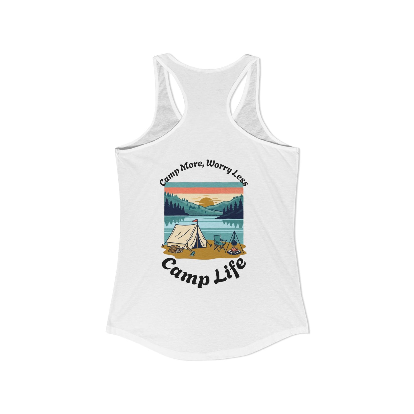 Women's "Camp Life" Ideal Racerback Tank