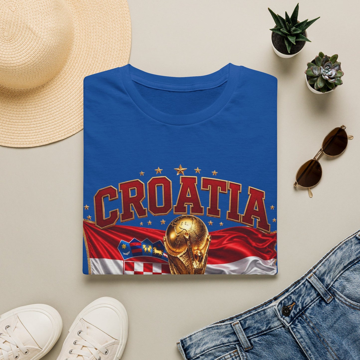 Croatia 2026 World Cup T-Shirt – FIFA Trophy Football Fan Tee