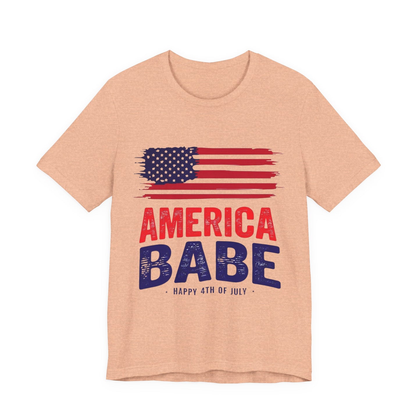 America Babe T-Shirt — Patriotic 4th of July Flag Tee