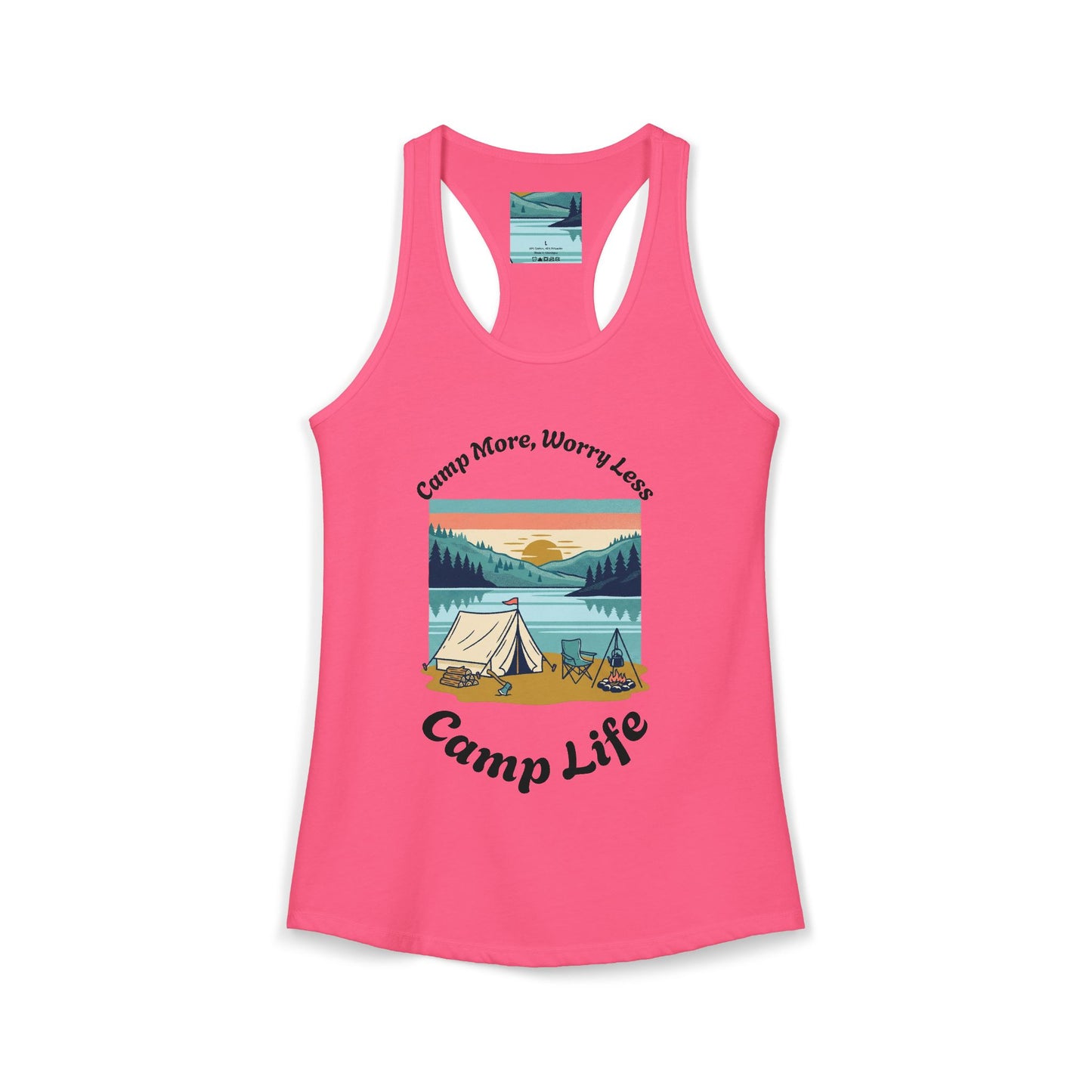 Women's "Camp Life" Ideal Racerback Tank