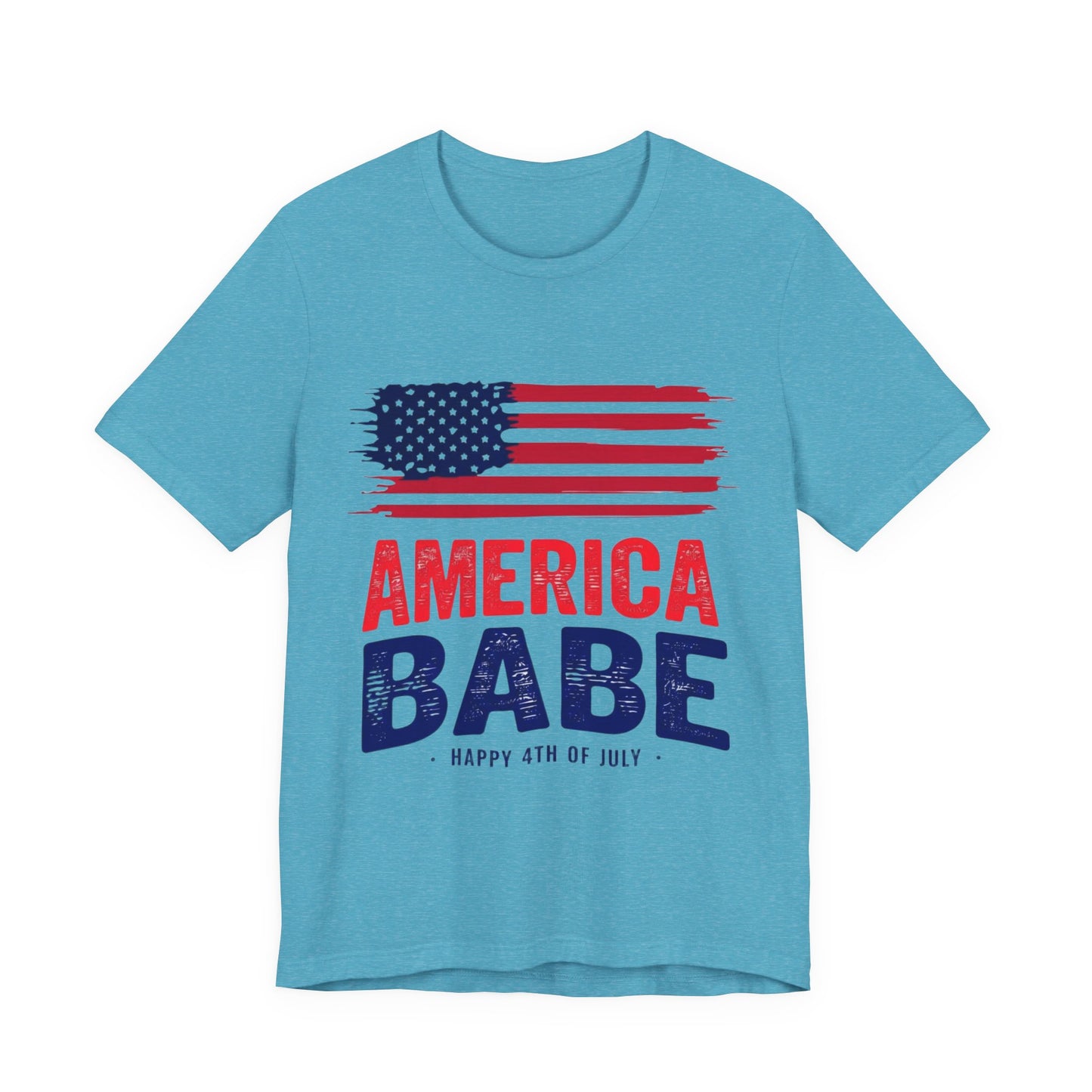 America Babe T-Shirt — Patriotic 4th of July Flag Tee