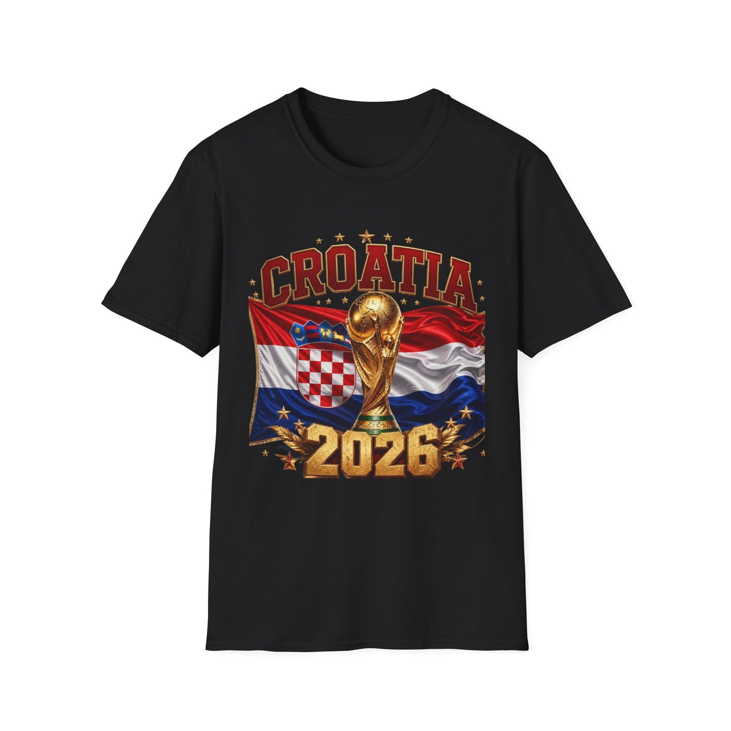 Croatia 2026 World Cup T-Shirt – FIFA Trophy Football Fan Tee