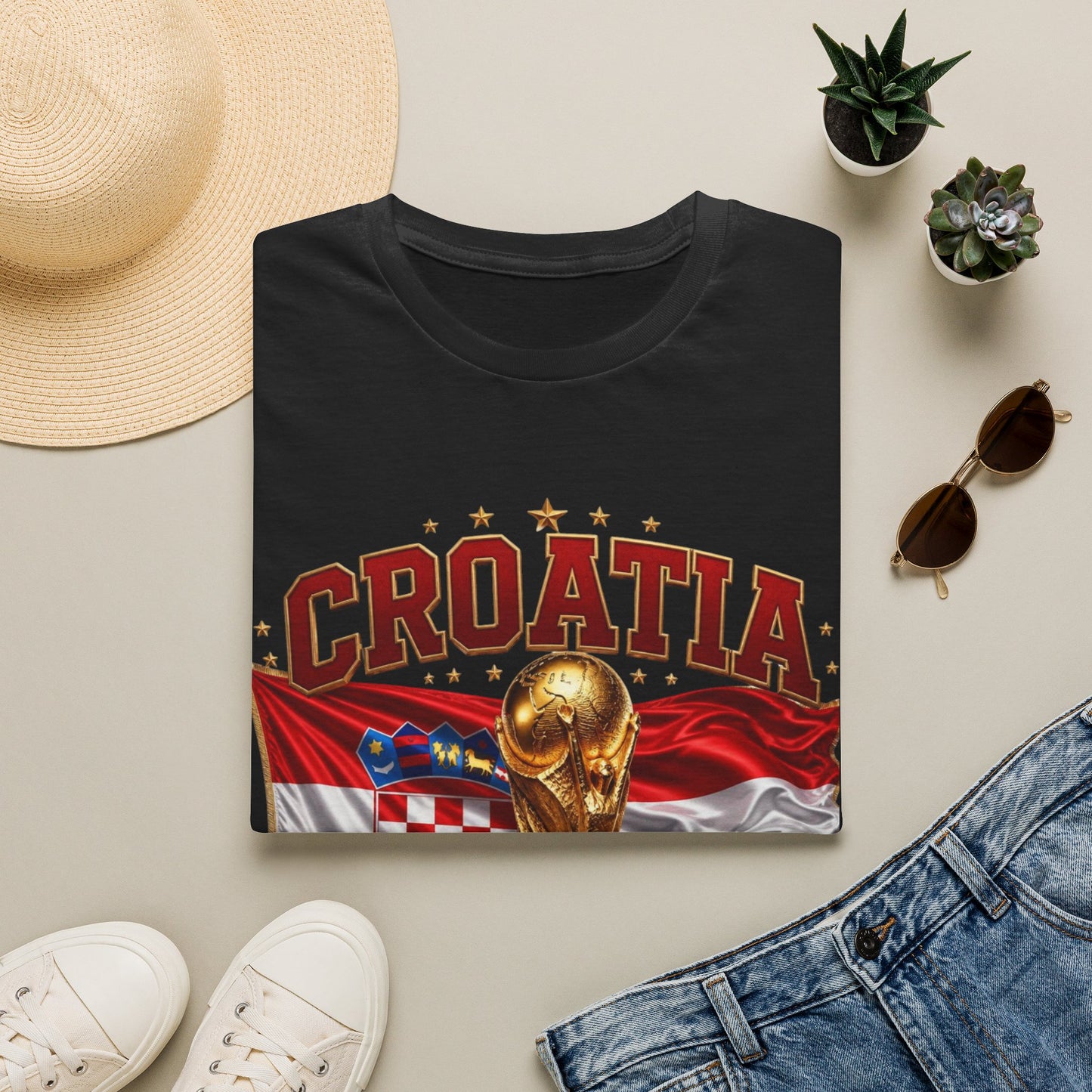 Croatia 2026 World Cup T-Shirt – FIFA Trophy Football Fan Tee