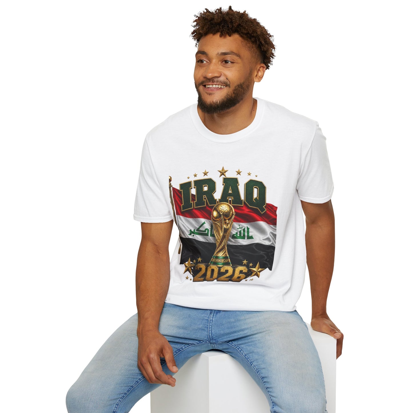 Iraq 2026 World Cup T‑Shirt — National Flag Soccer Fan Tee