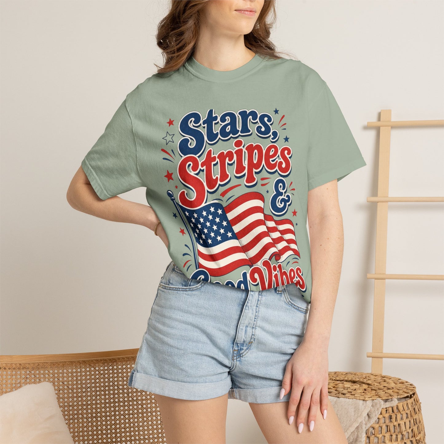 Stars, Stripes & Good Vibes T‑Shirt