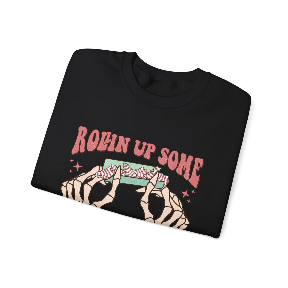 Christmas Spirit Sweatshirt — "Rollin Up Some Christmas Spirit" Holiday Crewneck
