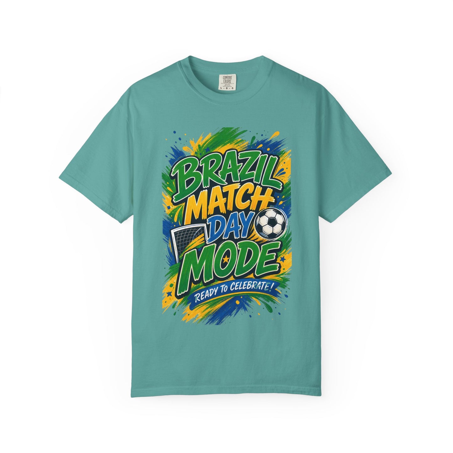 Brazil Match Day Mode T-Shirt — Soccer Fan Game Day Tee