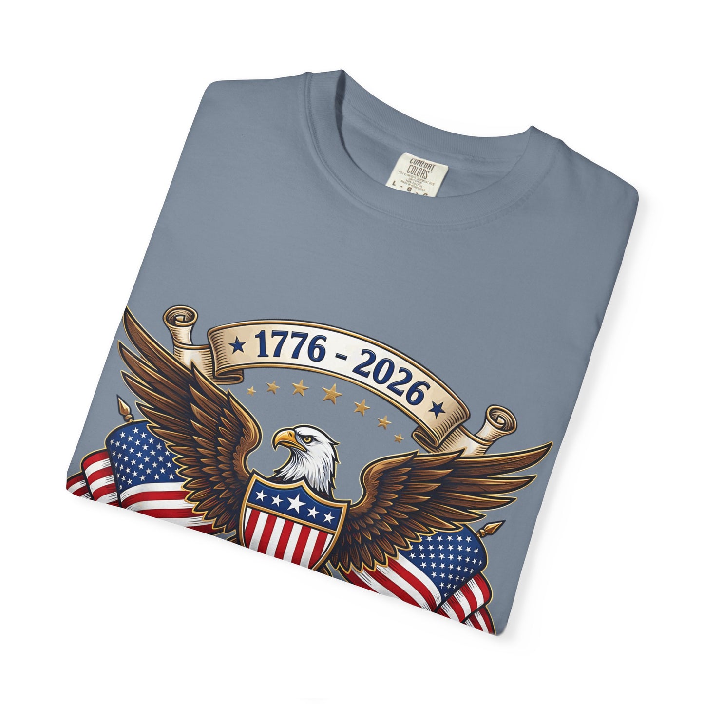 250th USA Anniversary Eagle T-Shirt — 1776–2026 Patriotic American Flag Tee