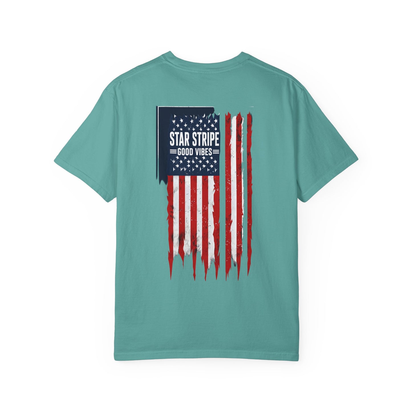 Patriotic "Star Stripe Good Vibes" T-Shirt