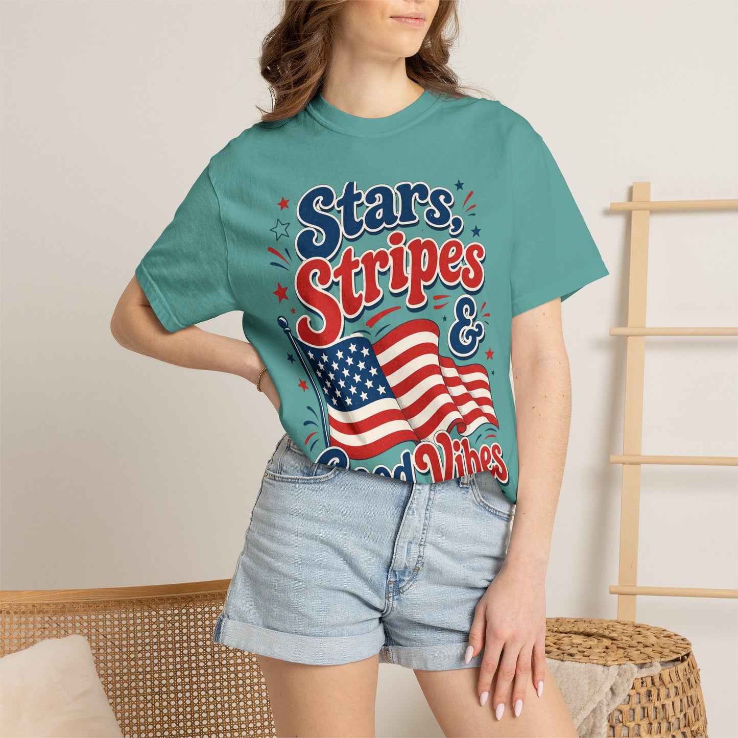 Stars, Stripes & Good Vibes T‑Shirt