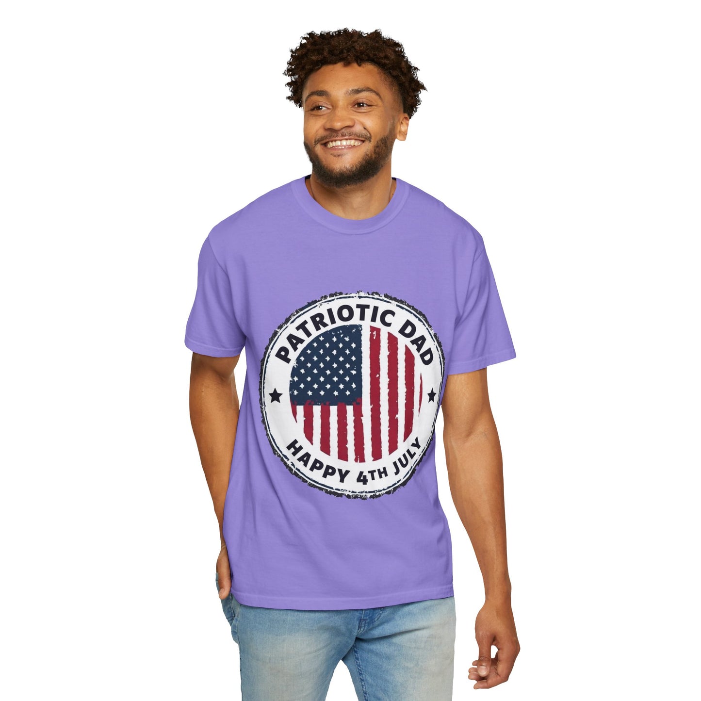 Patriotic Dad T-Shirt — Happy 4th of July American Flag Tee