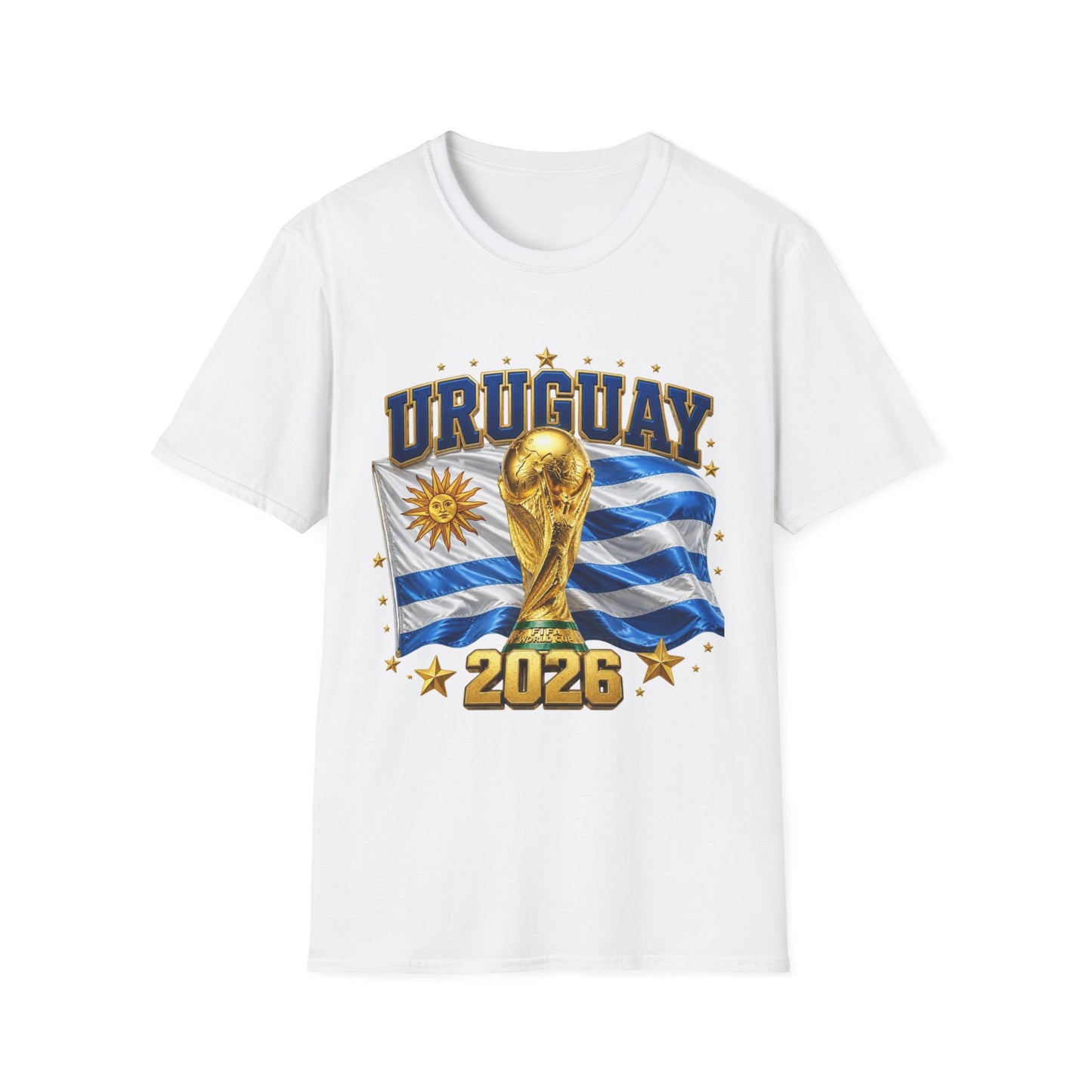 Uruguay World Cup 2026 T-Shirt — National Flag & Trophy Soccer Tee