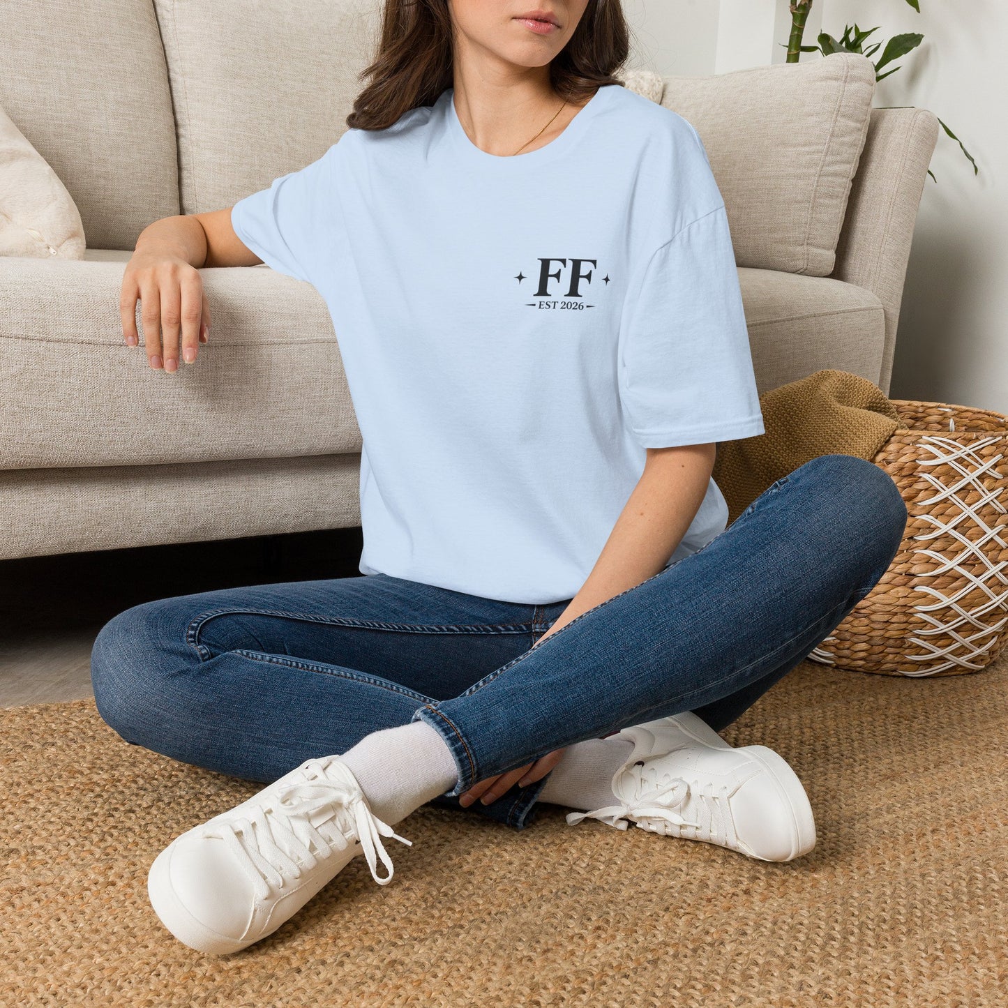FF Est. 2026 Minimal Logo T-Shirt — Monogram Casual Tee