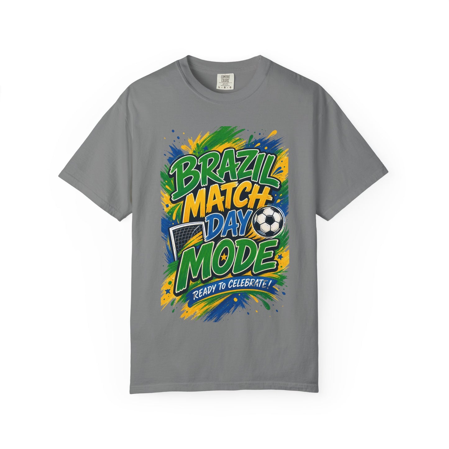 Brazil Match Day Mode T-Shirt — Soccer Fan Game Day Tee