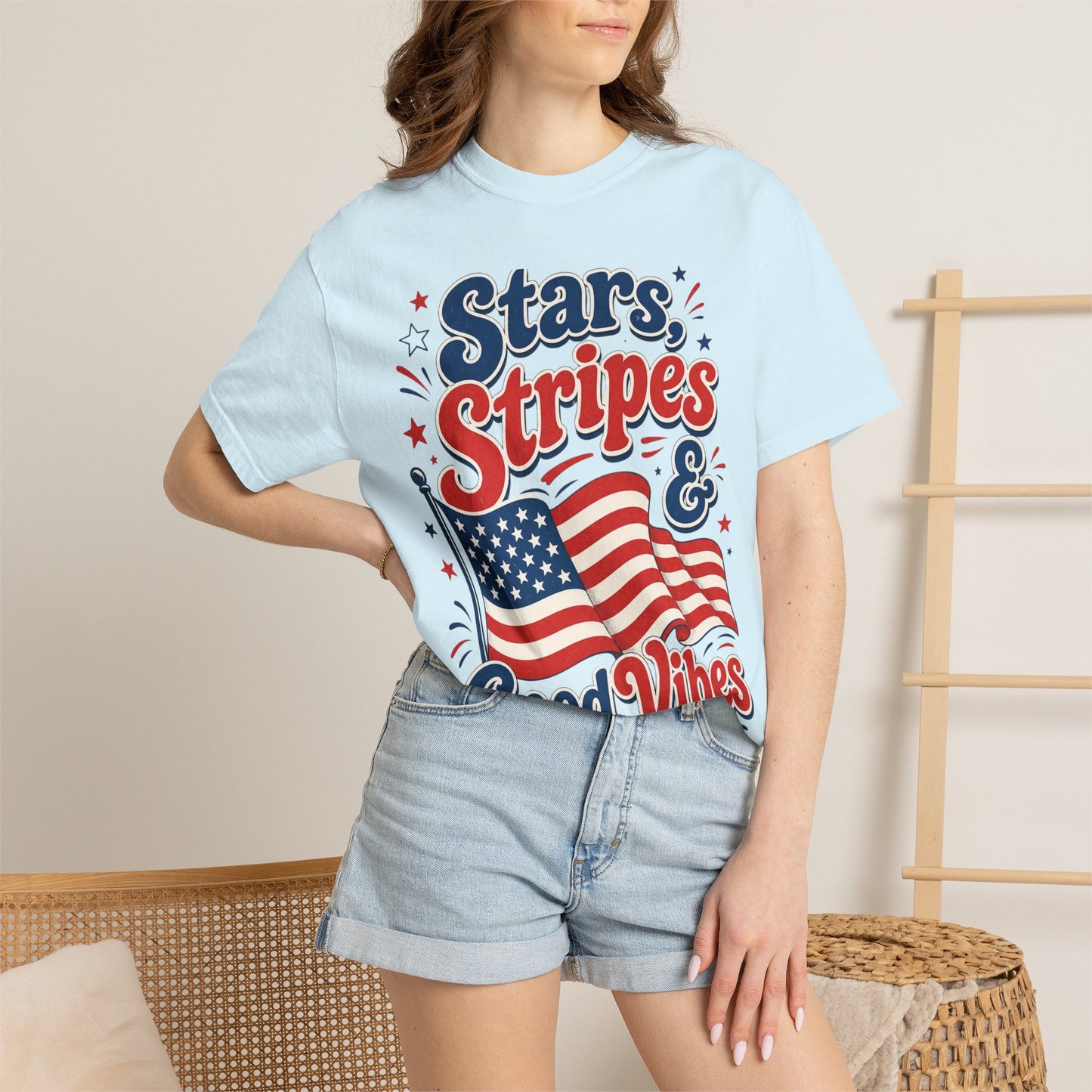 Stars, Stripes & Good Vibes T‑Shirt