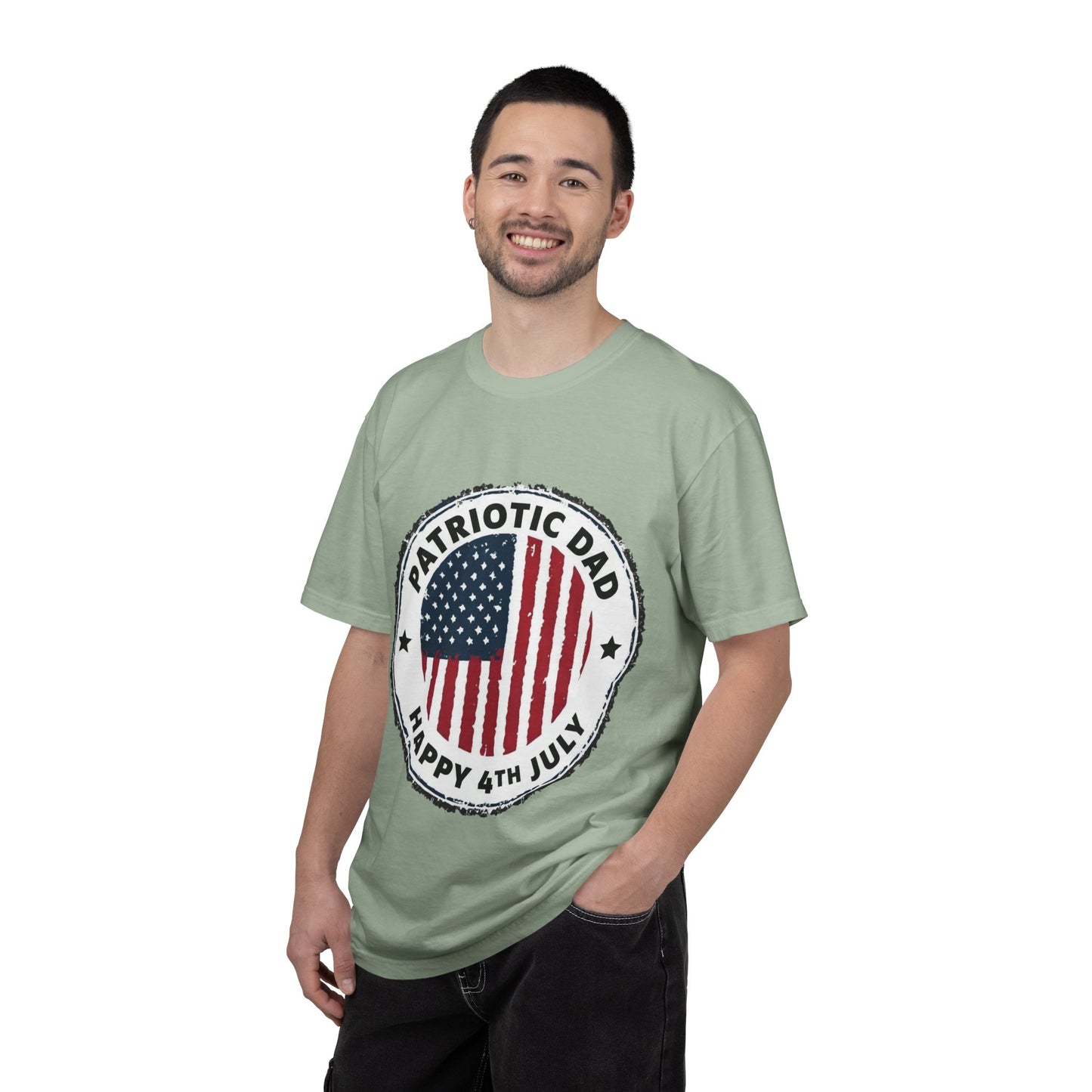 Patriotic Dad T-Shirt — Happy 4th of July American Flag Tee
