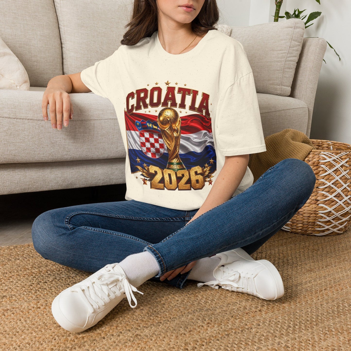 Croatia 2026 World Cup T-Shirt – FIFA Trophy Football Fan Tee