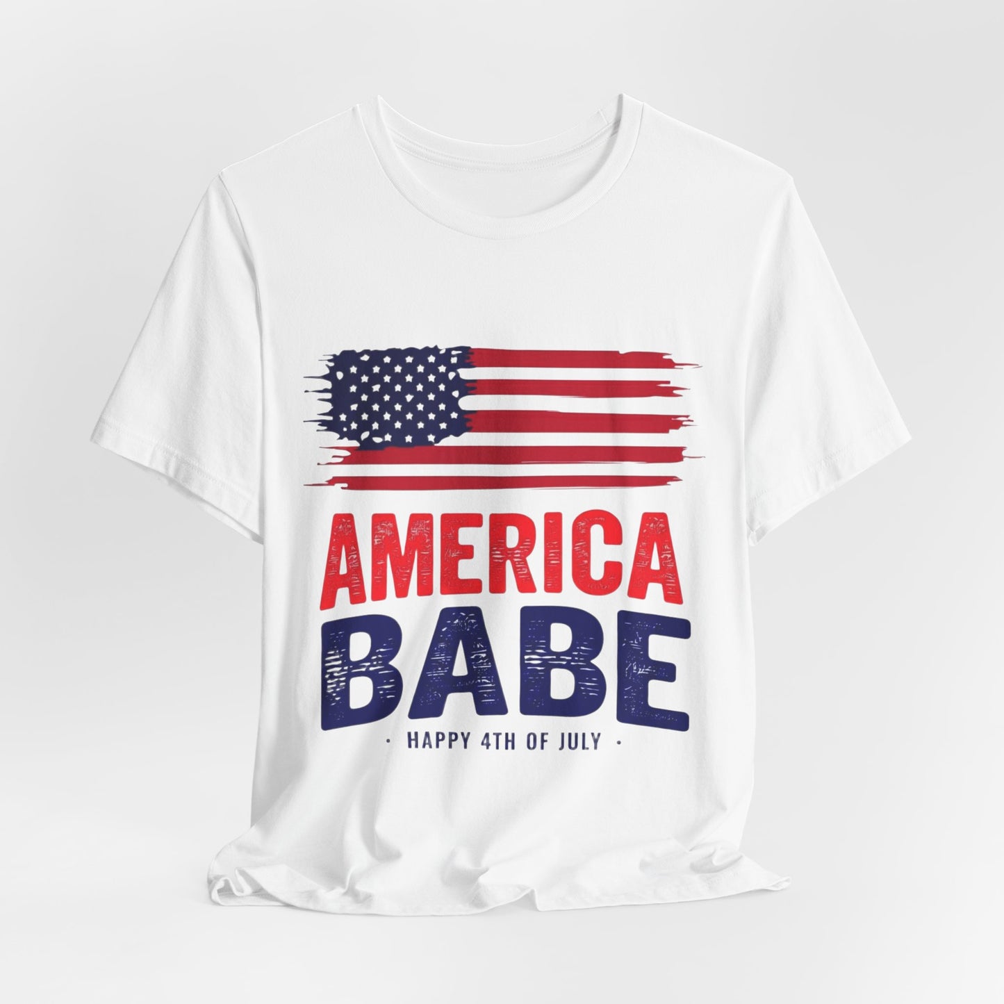 America Babe T-Shirt — Patriotic 4th of July Flag Tee