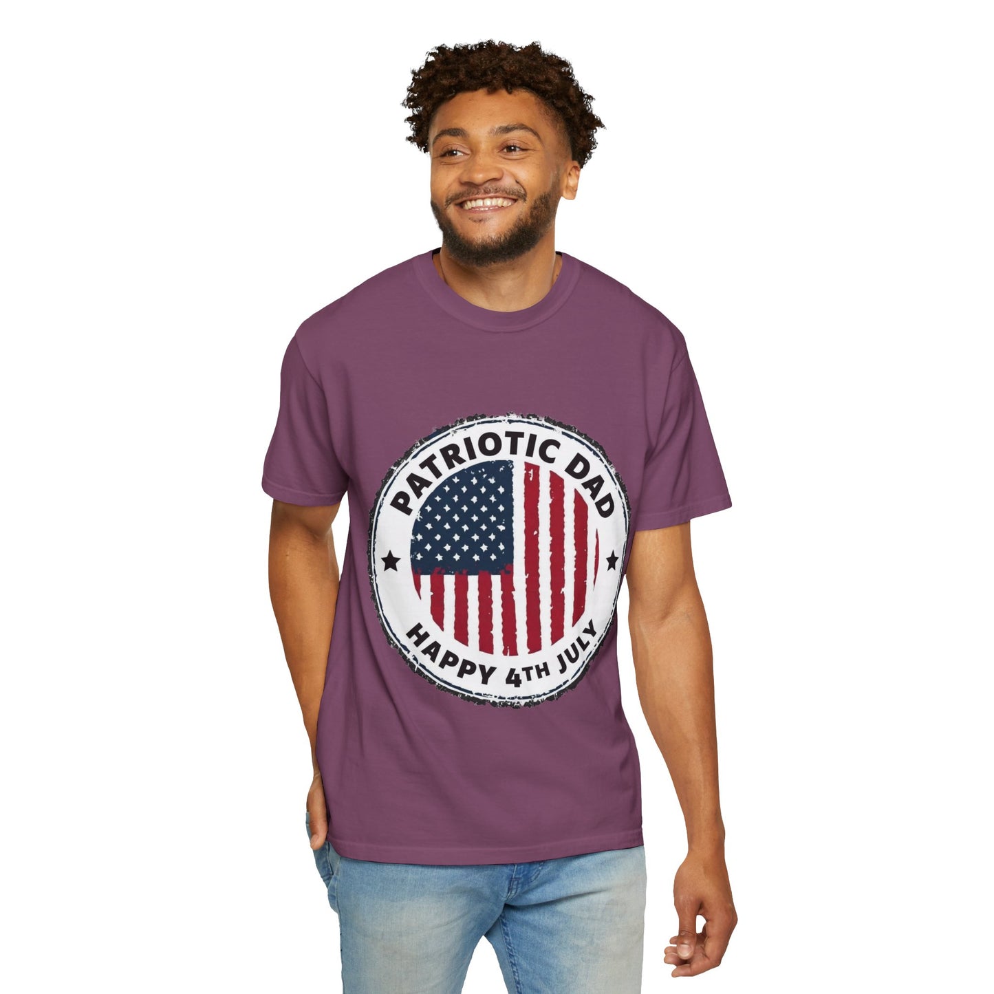 Patriotic Dad T-Shirt — Happy 4th of July American Flag Tee
