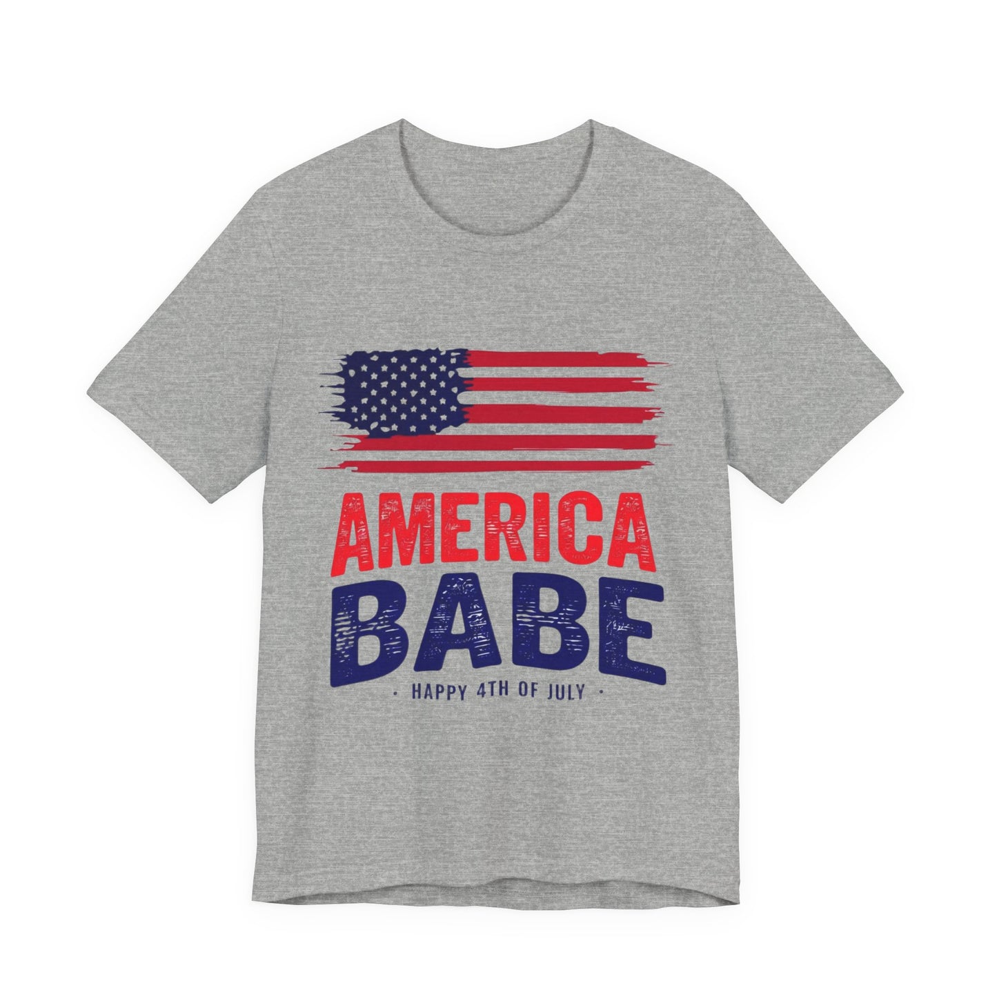 America Babe T-Shirt — Patriotic 4th of July Flag Tee