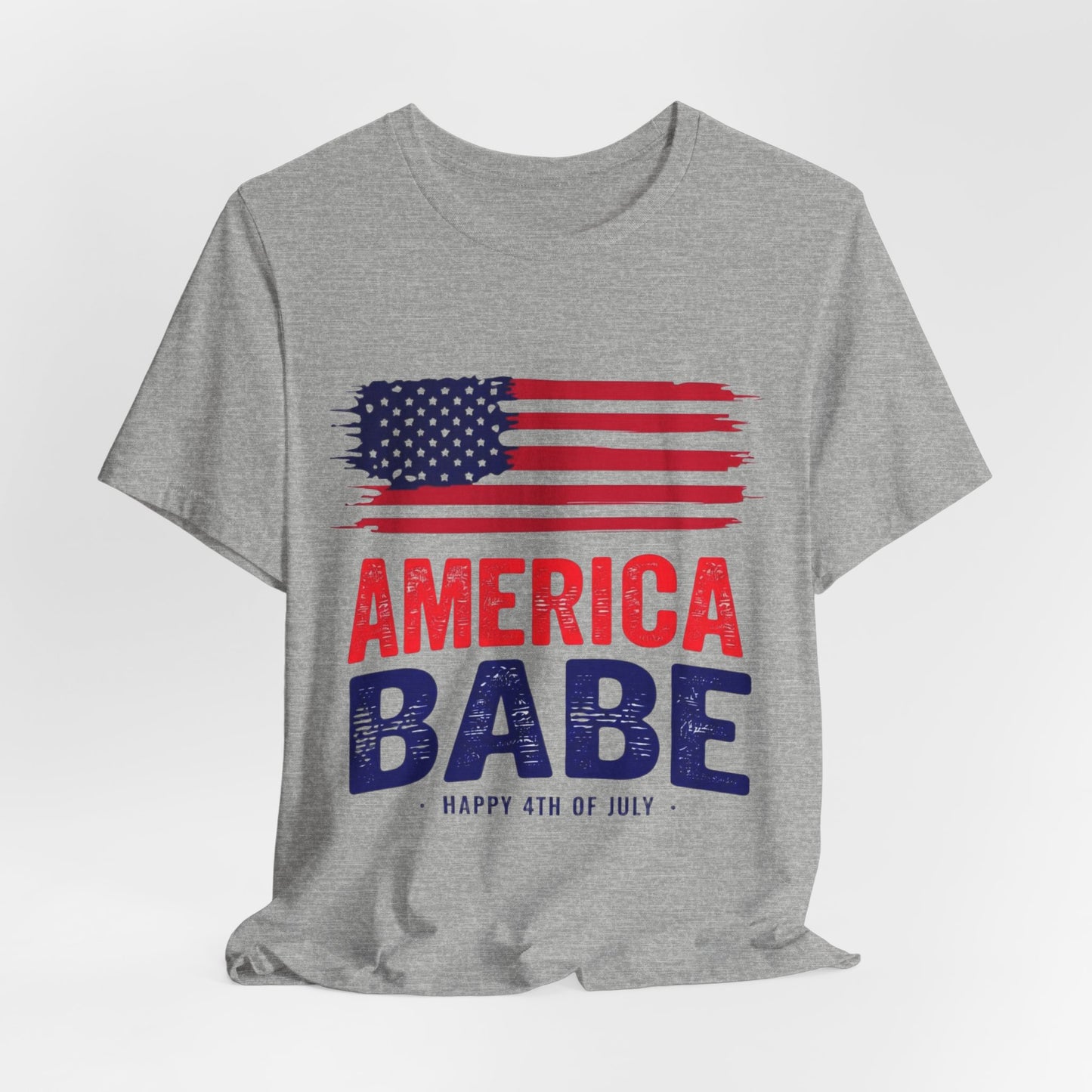 America Babe T-Shirt — Patriotic 4th of July Flag Tee