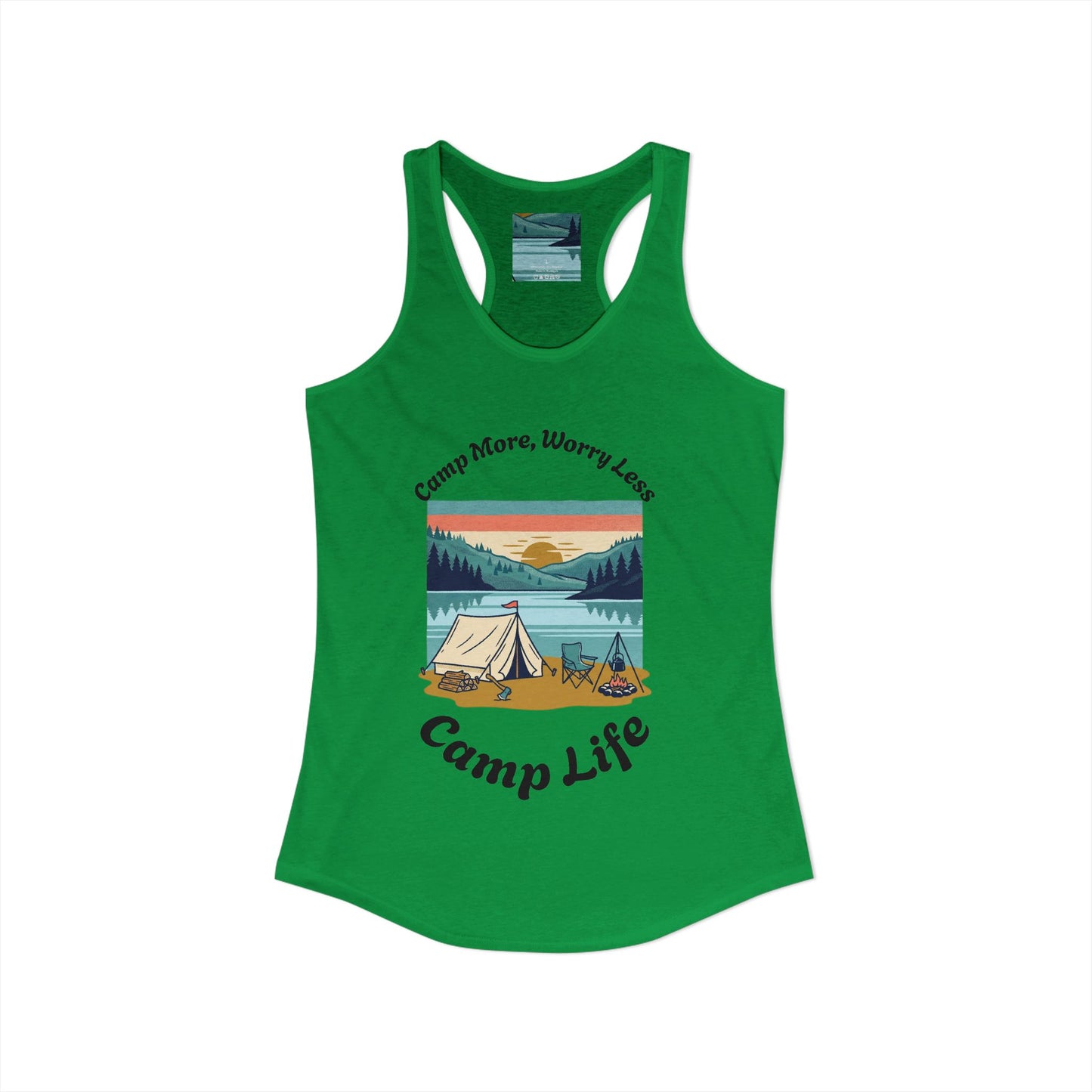 Women's "Camp Life" Ideal Racerback Tank