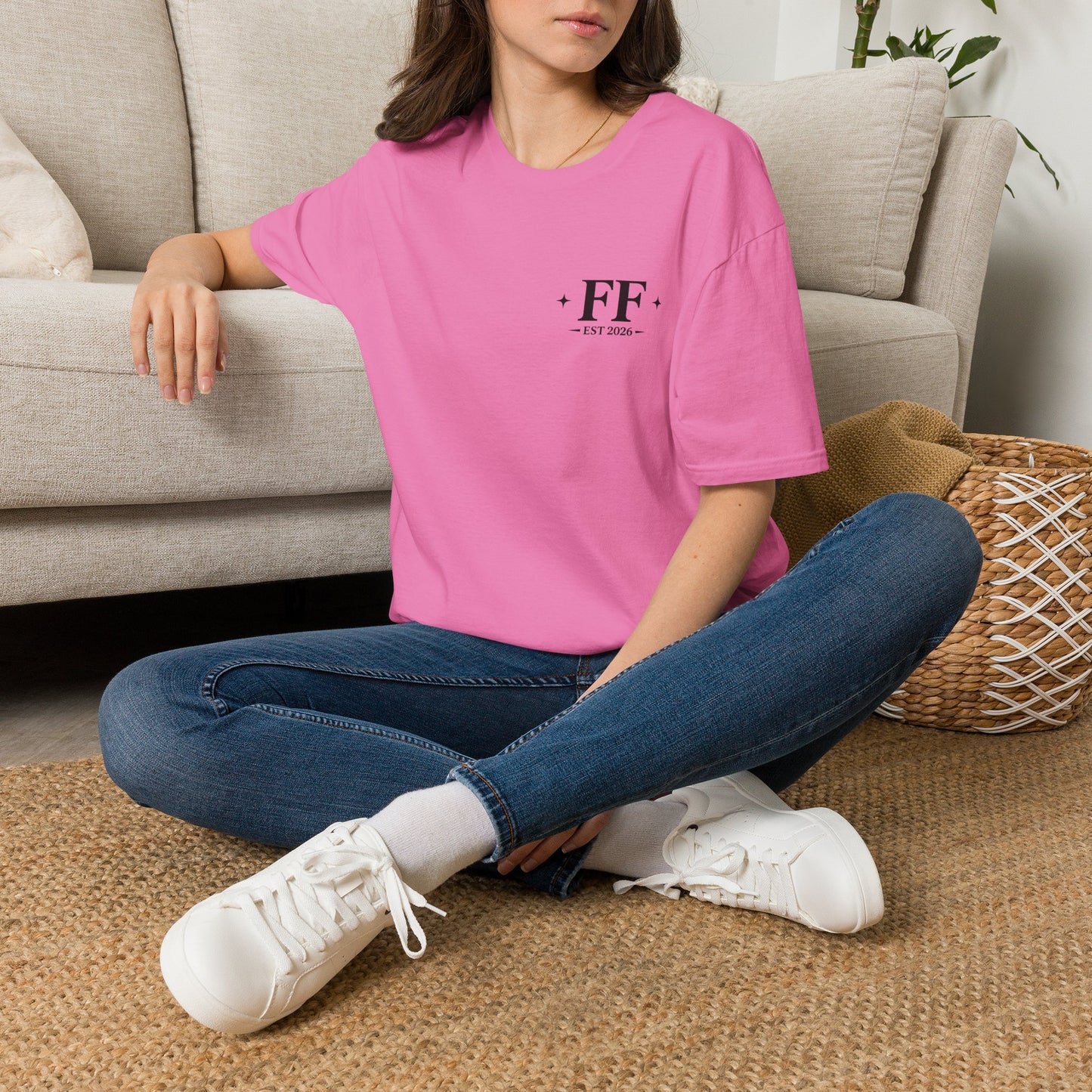 FF Est. 2026 Minimal Logo T-Shirt — Monogram Casual Tee