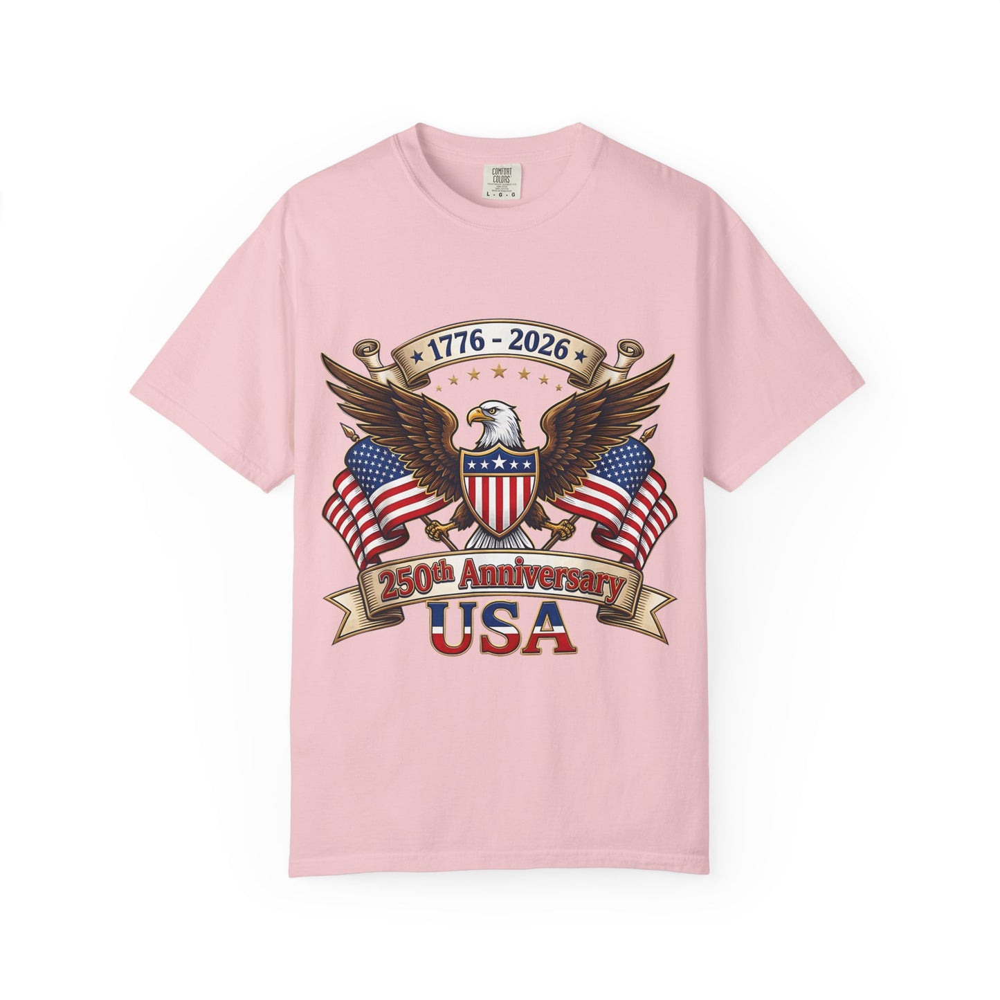 250th USA Anniversary Eagle T-Shirt — 1776–2026 Patriotic American Flag Tee