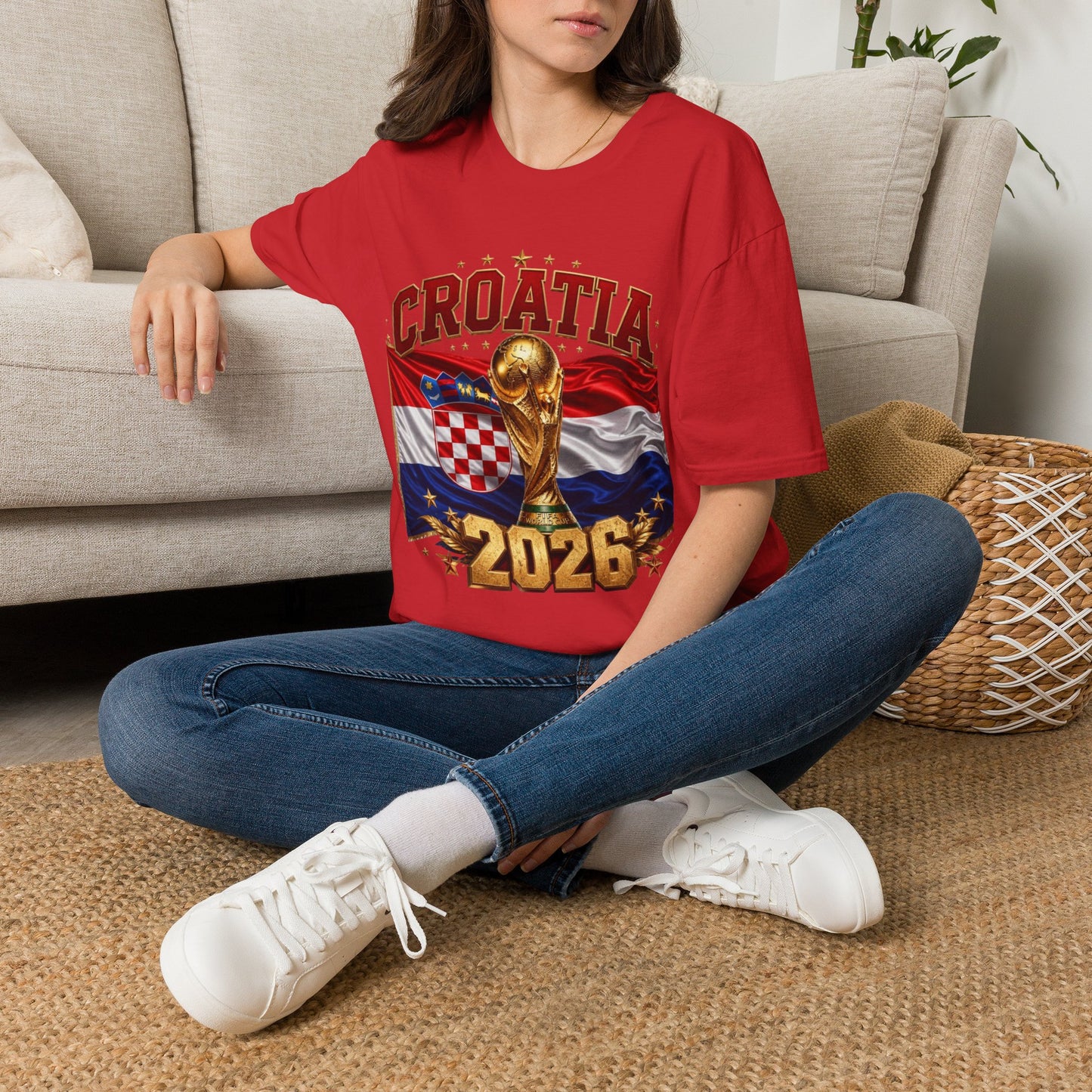 Croatia 2026 World Cup T-Shirt – FIFA Trophy Football Fan Tee