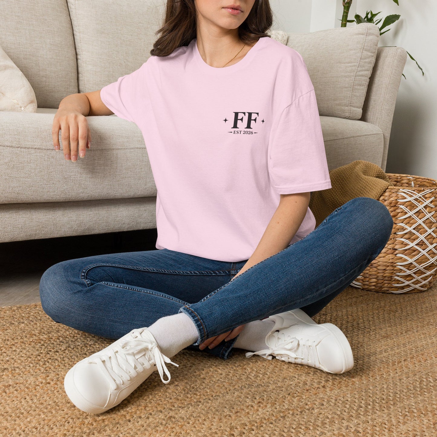 FF Est. 2026 Minimal Logo T-Shirt — Monogram Casual Tee