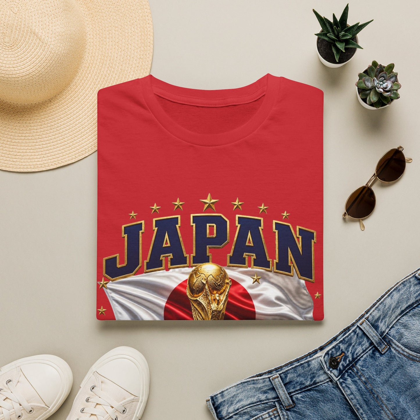 Japan 2026 World Cup T‑Shirt — Soccer Trophy Crest