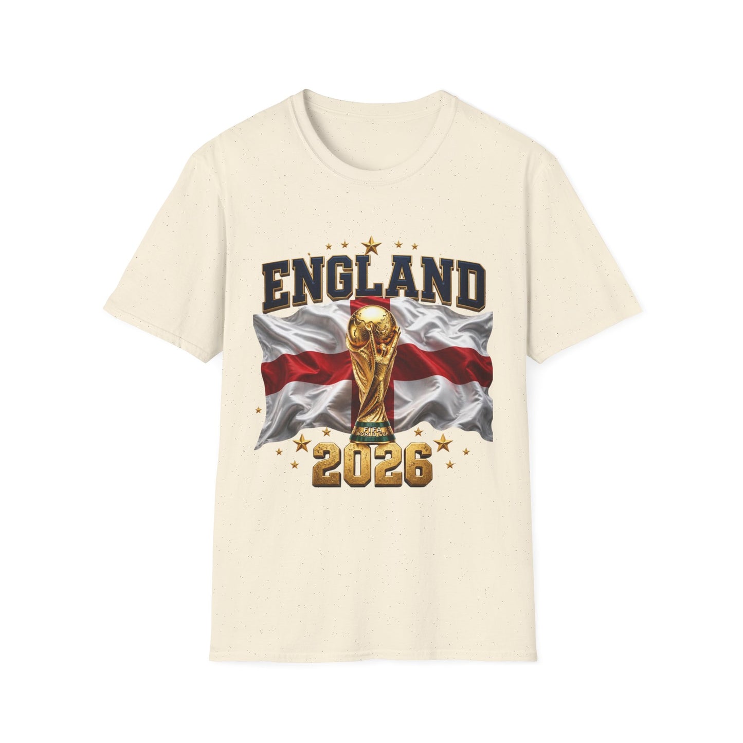 England 2026 World Cup T-Shirt — Trophy & Flag Football Fan Tee