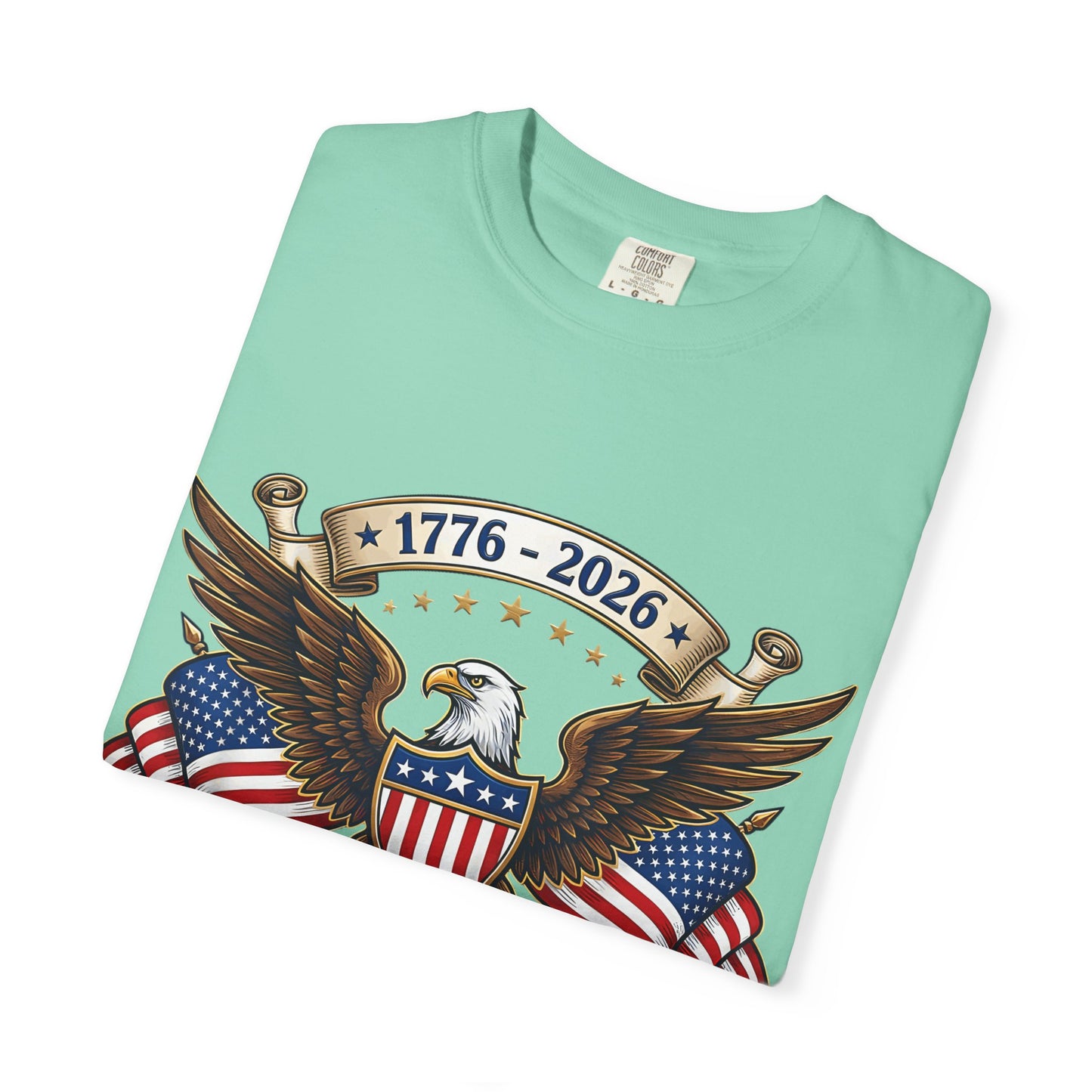 250th USA Anniversary Eagle T-Shirt — 1776–2026 Patriotic American Flag Tee