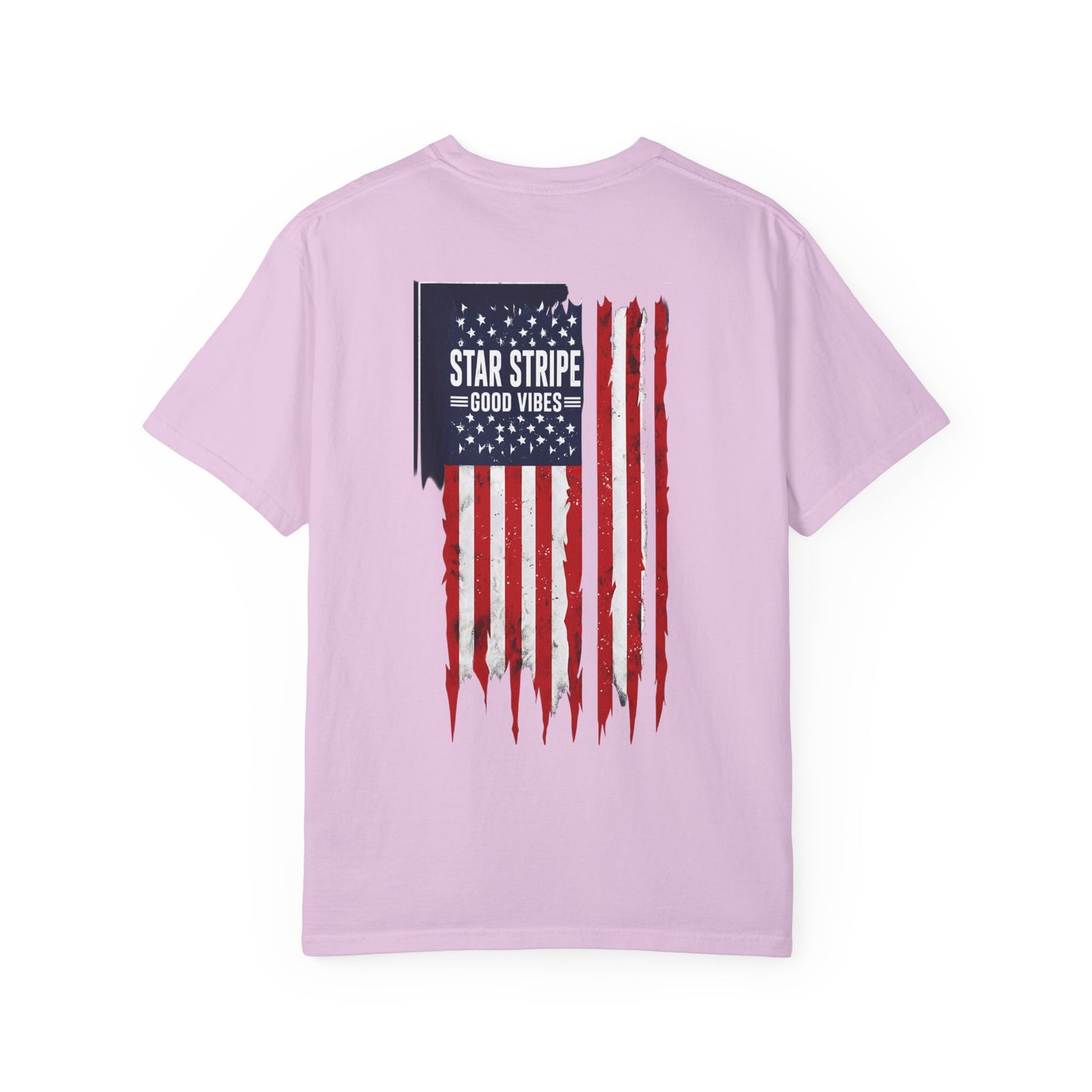 Patriotic "Star Stripe Good Vibes" T-Shirt
