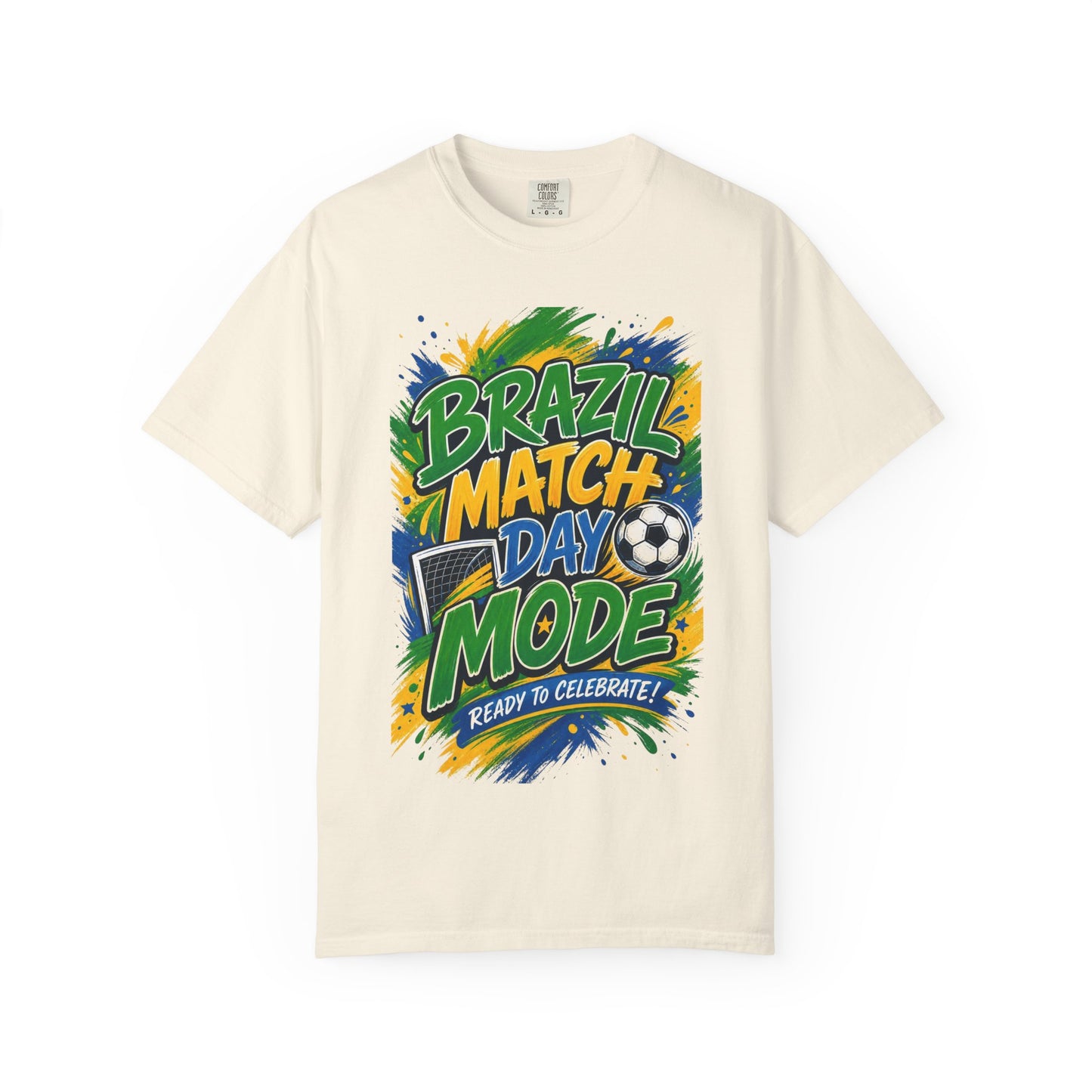 Brazil Match Day Mode T-Shirt — Soccer Fan Game Day Tee