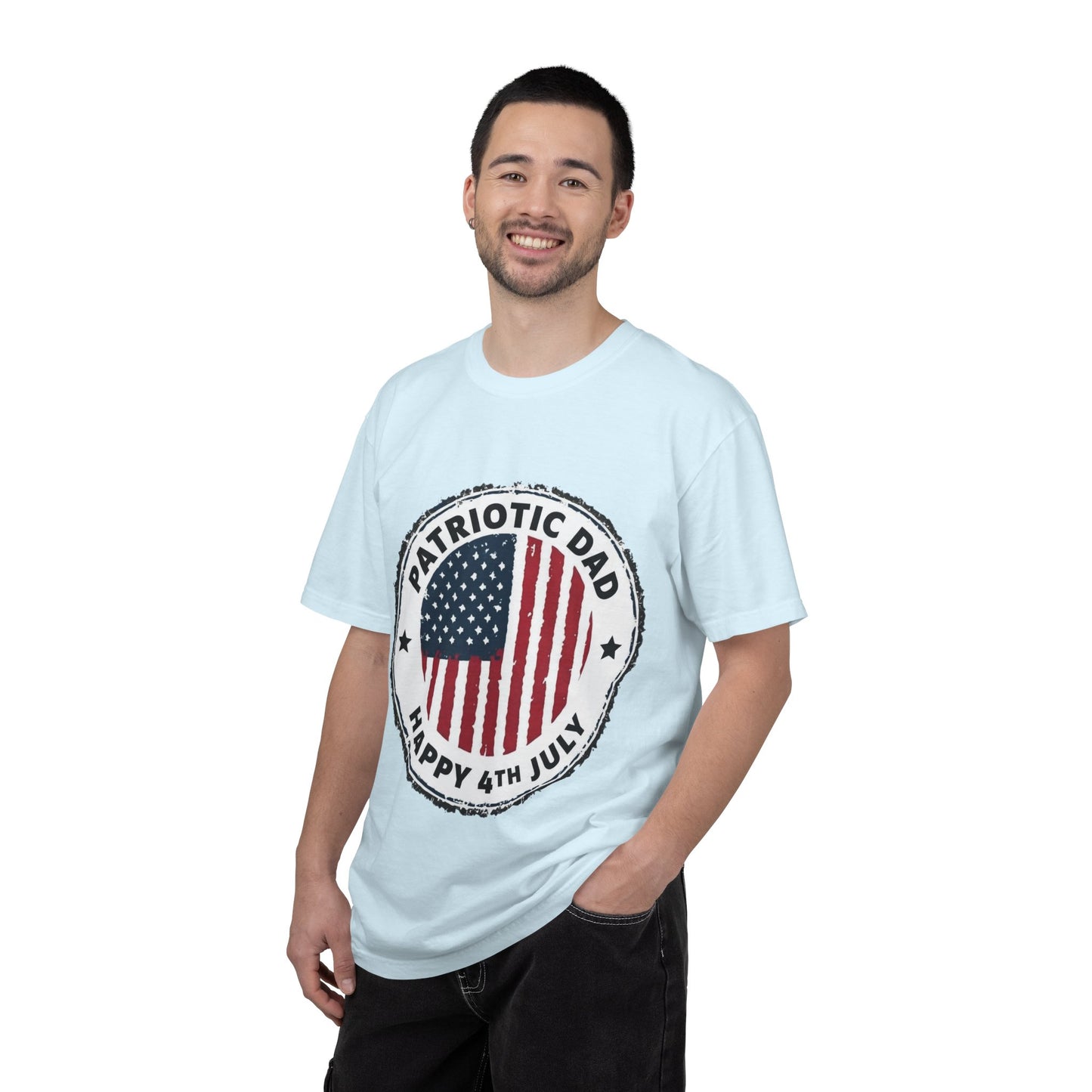 Patriotic Dad T-Shirt — Happy 4th of July American Flag Tee