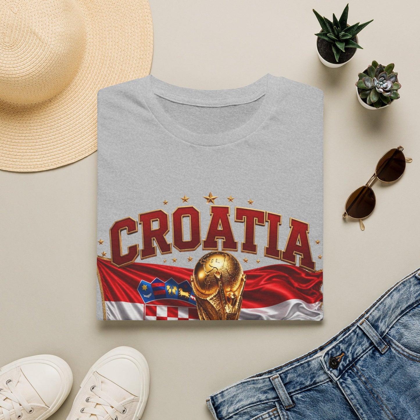 Croatia 2026 World Cup T-Shirt – FIFA Trophy Football Fan Tee