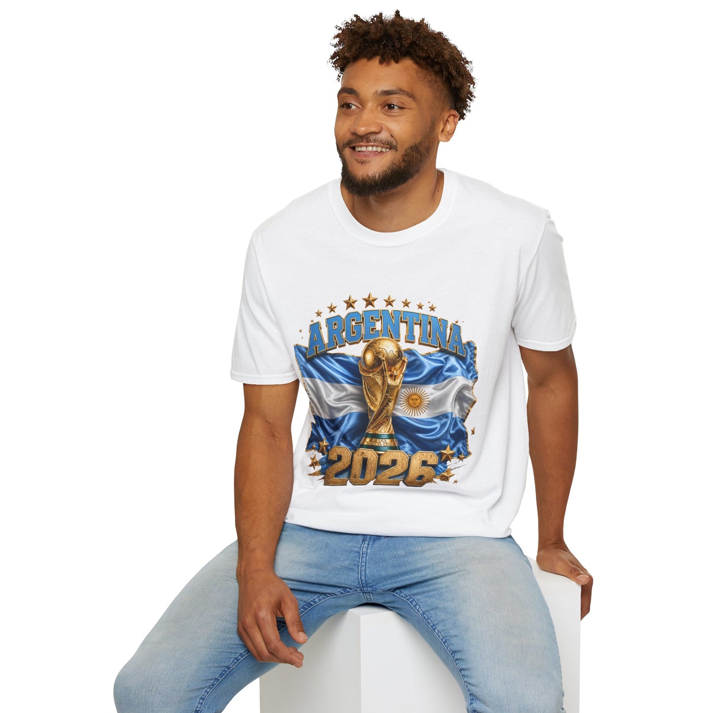 Argentina 2026 World Cup T-Shirt — Soccer Trophy Graphic Tee