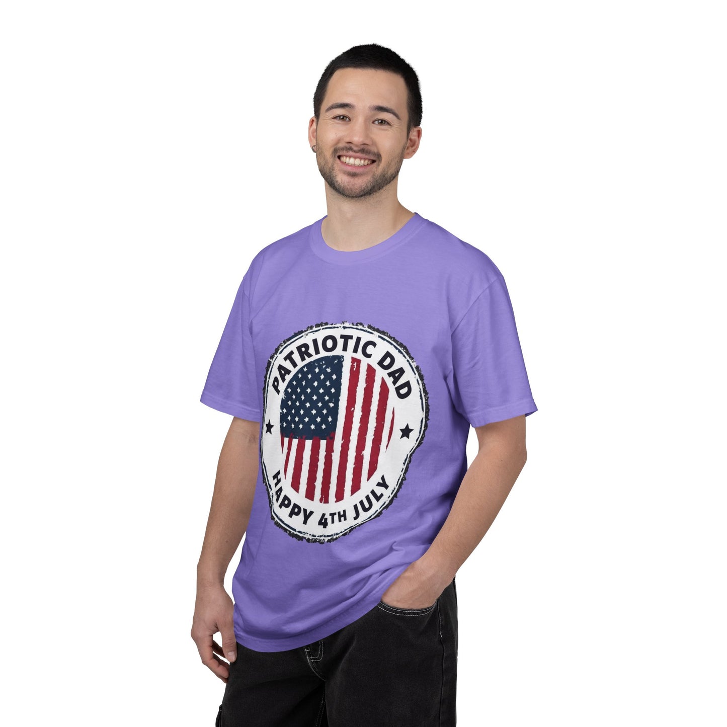 Patriotic Dad T-Shirt — Happy 4th of July American Flag Tee