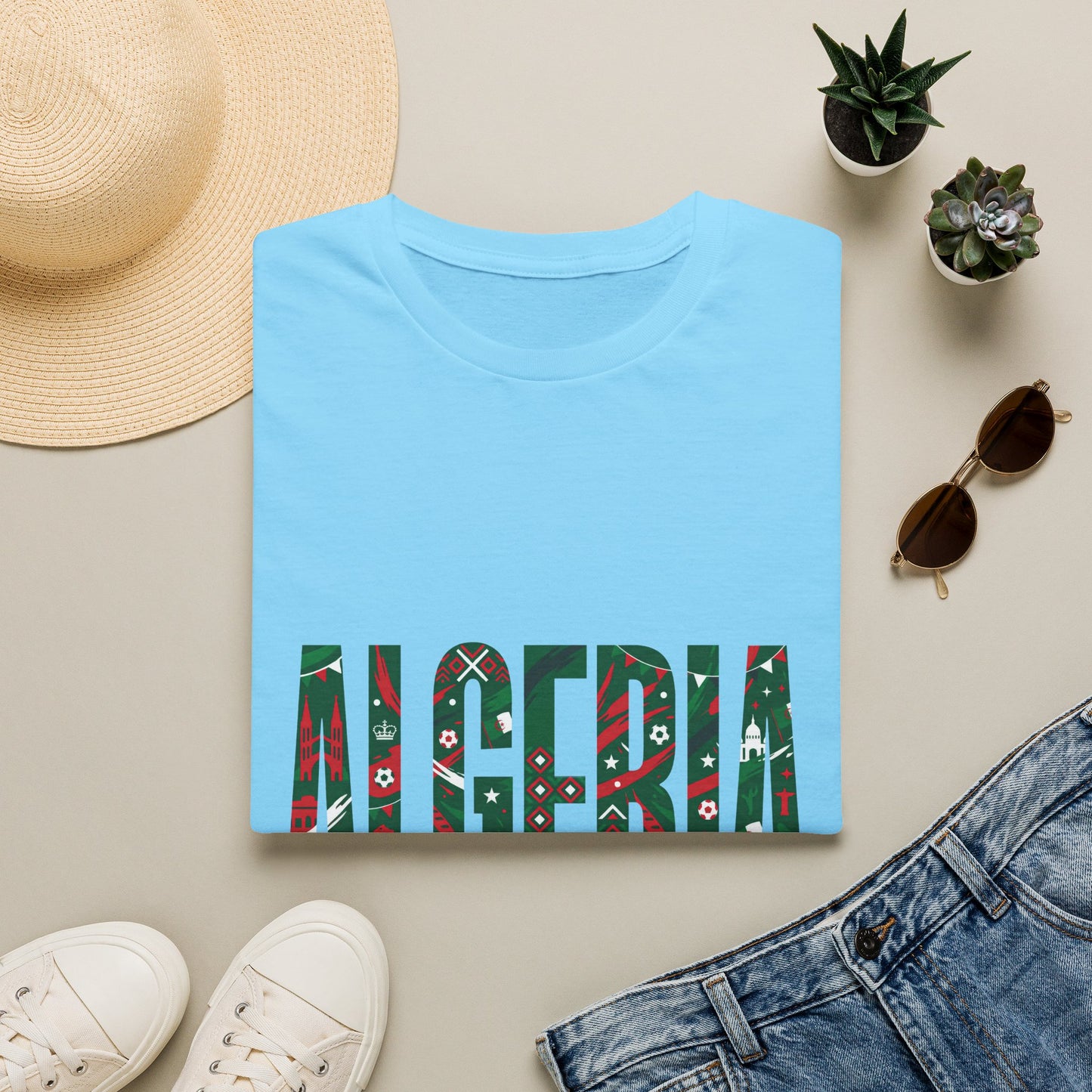 Algeria Flag Graphic T-Shirt — Viva L'Algérie Patriotic Tee