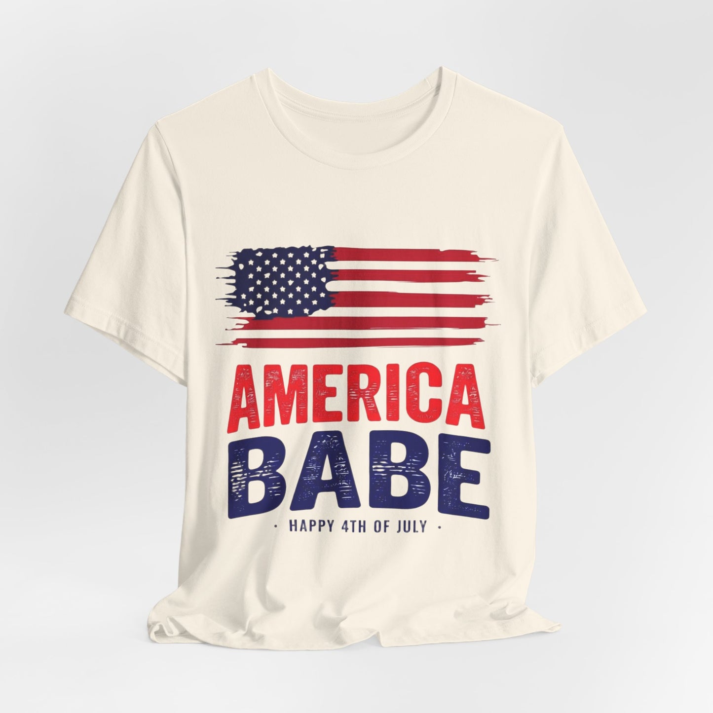 America Babe T-Shirt — Patriotic 4th of July Flag Tee